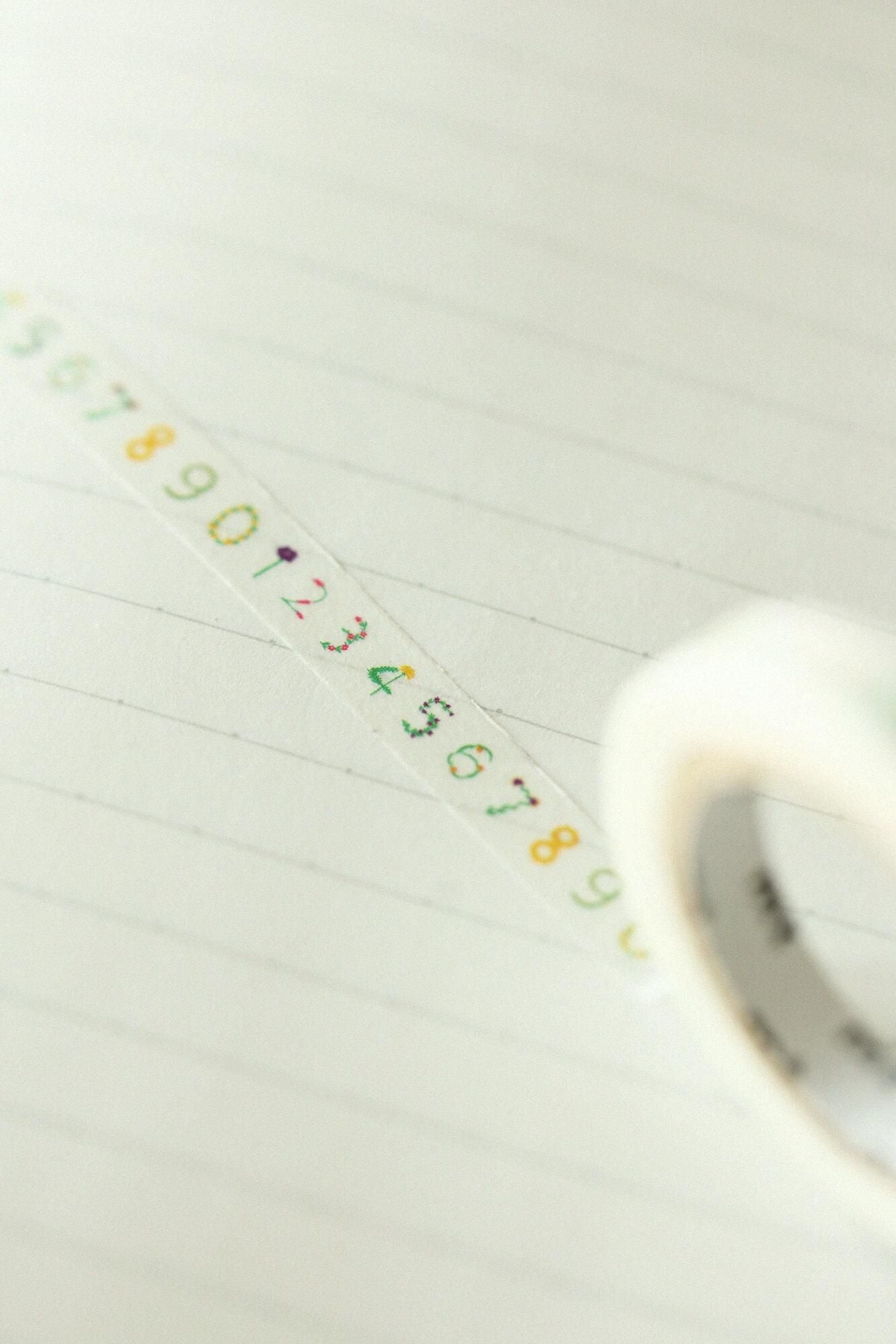 SOU・SOU× MT 텍스타일·주인꽃숫자[0.7cm 너비]