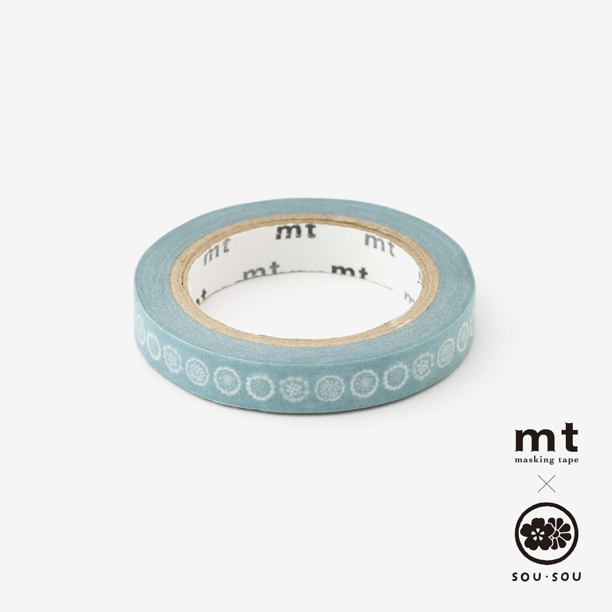 [仅在线]SOU・SOU×MT纺织乳房/花绣花（Hanashishu）[0.7厘米宽]