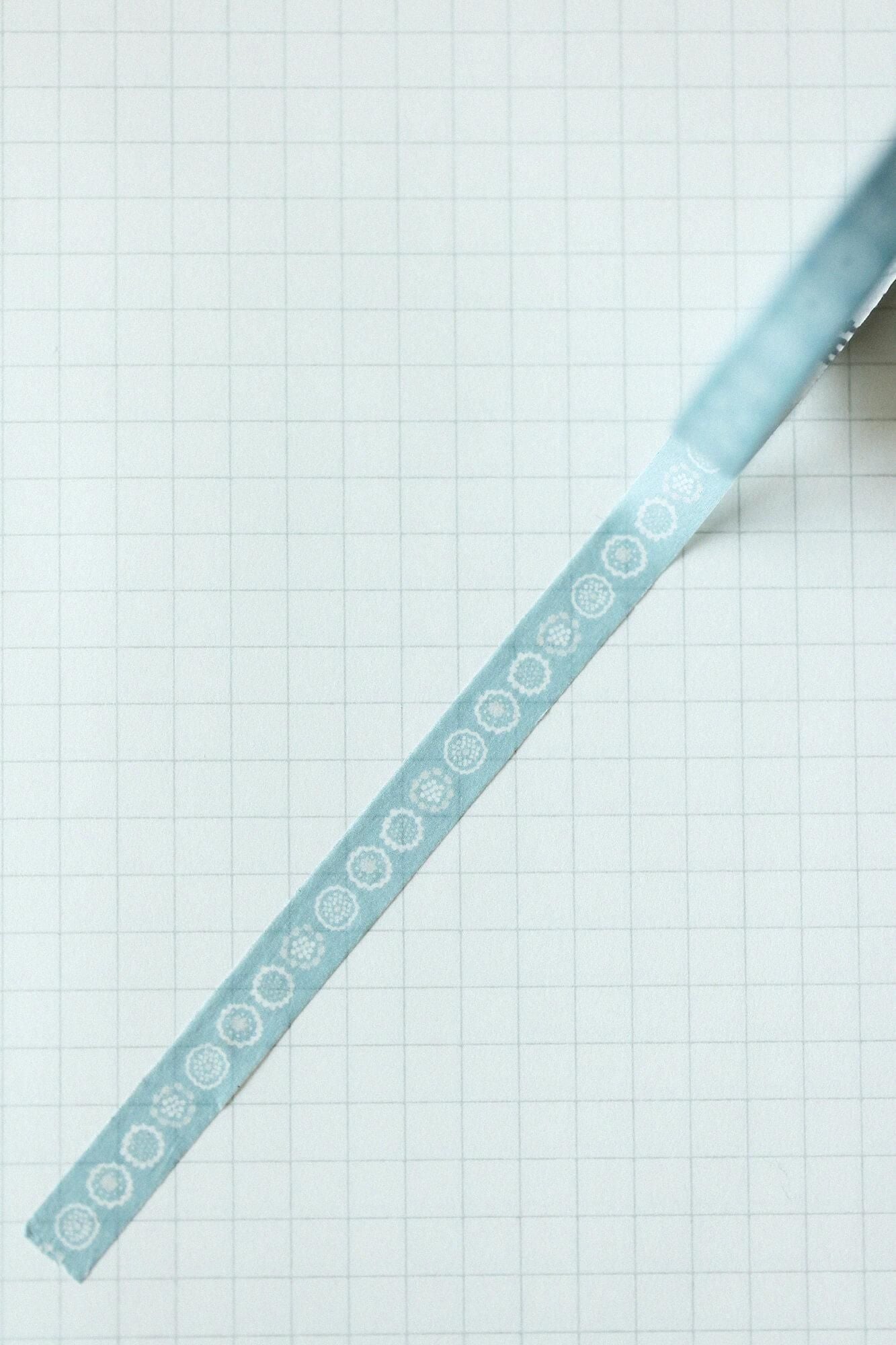 [仅在线]SOU・SOU×MT纺织乳房/花绣花（Hanashishu）[0.7厘米宽]