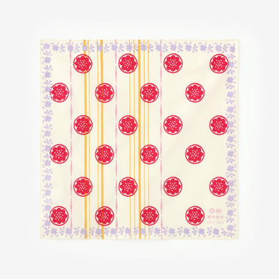 Hakata New Kenjo Small Furoshiki (wrapping cloth) / Creamy-white
