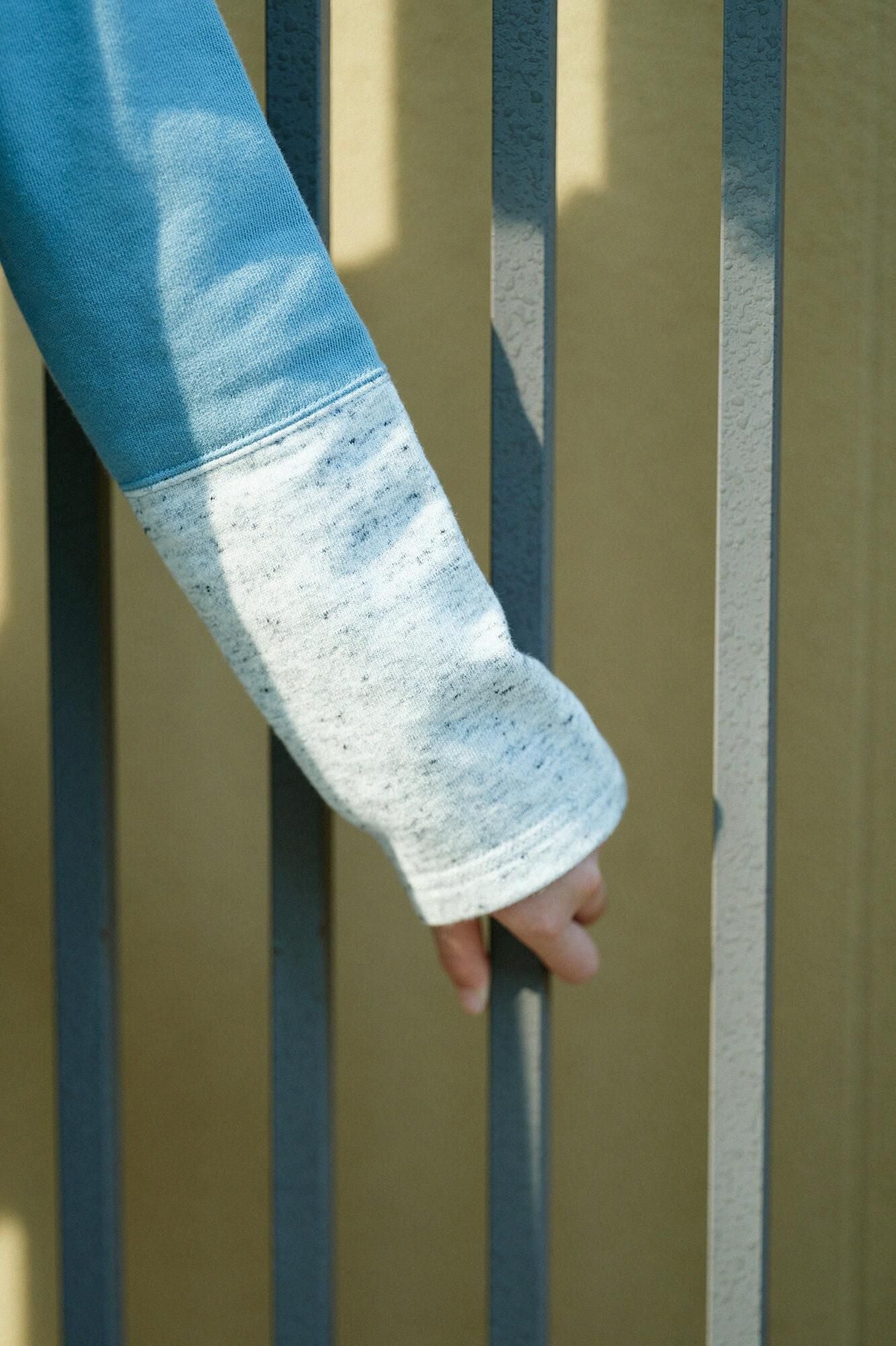 ●Urake verschiedene Ärmel Kataage/Blaugrün x Hellblau