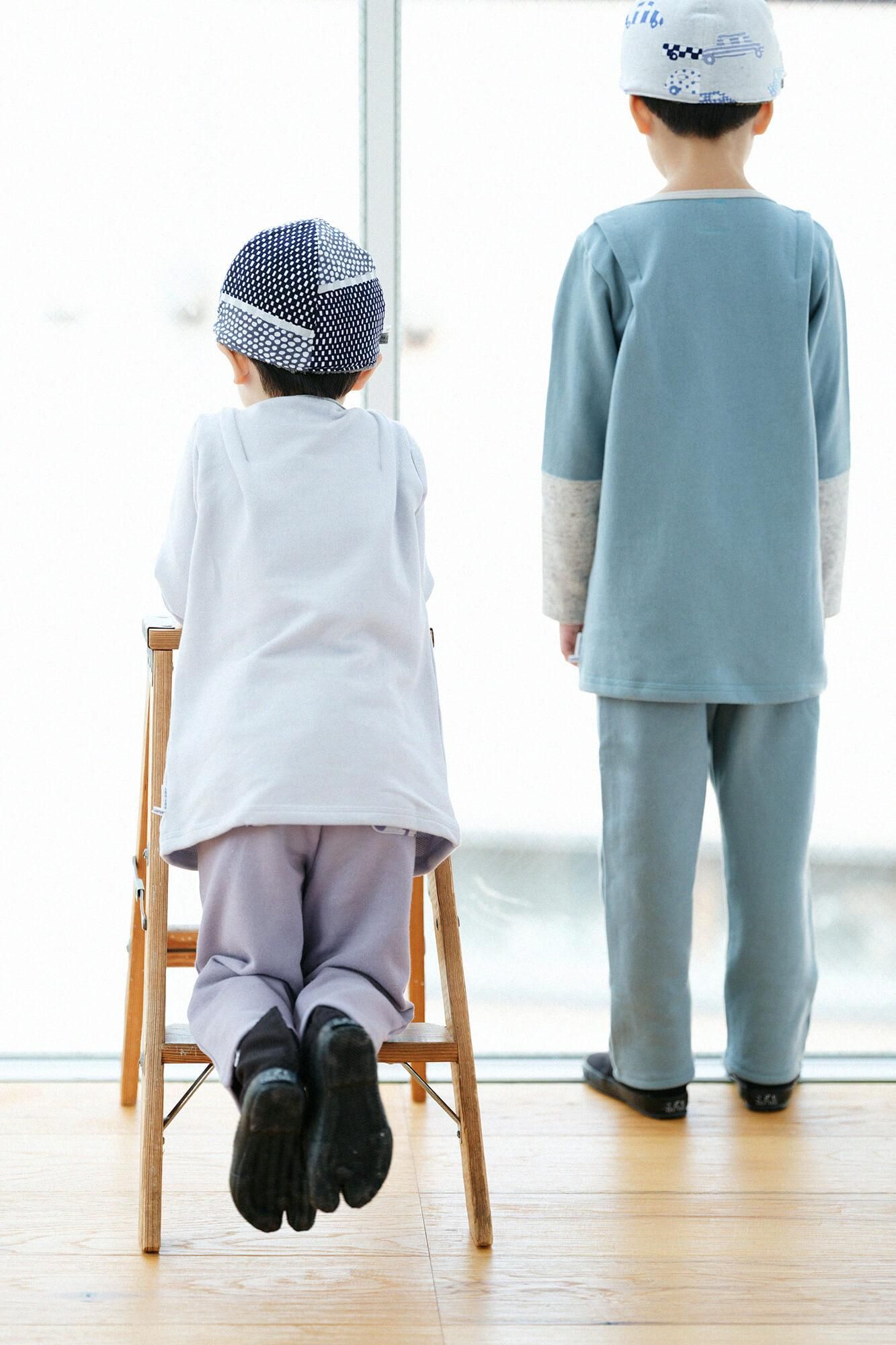 ●Urake verschiedene Ärmel Kataage/Blaugrün x Hellblau