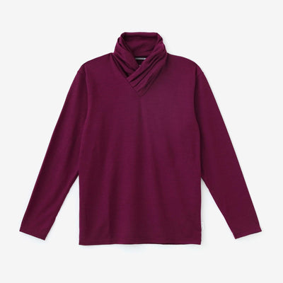 워셔블 울 천축 에리마키지반／다홍색