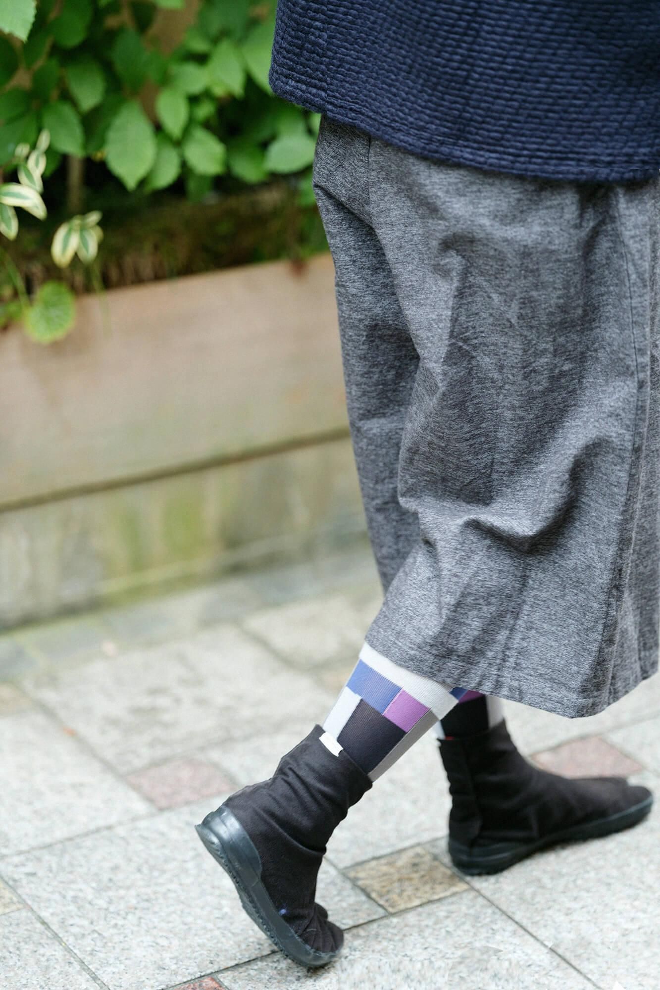 紧身裤塔比（Tabi）袜子/伯恩伍德·库里亚（Burnwood Kureya）（模糊）