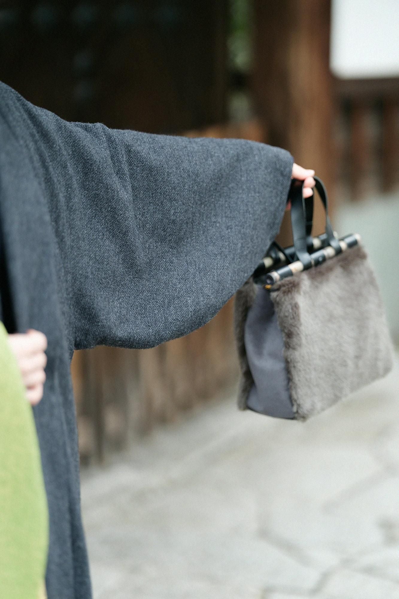 net限定】ツイード 御御衣（おみごろも） 長丈（ながたけ） 袷（あわせ