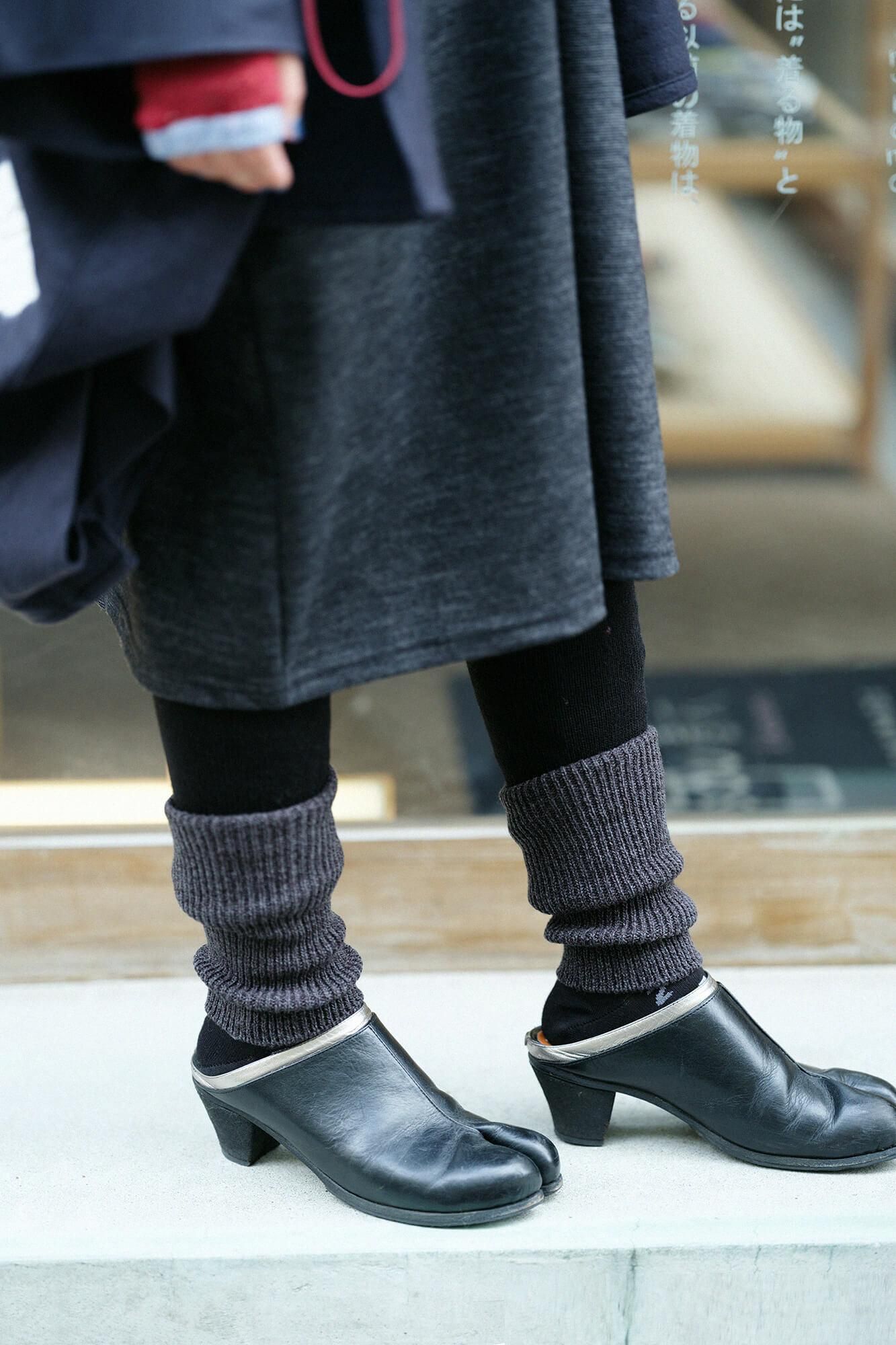 Knit Leg Warmer / Black 2