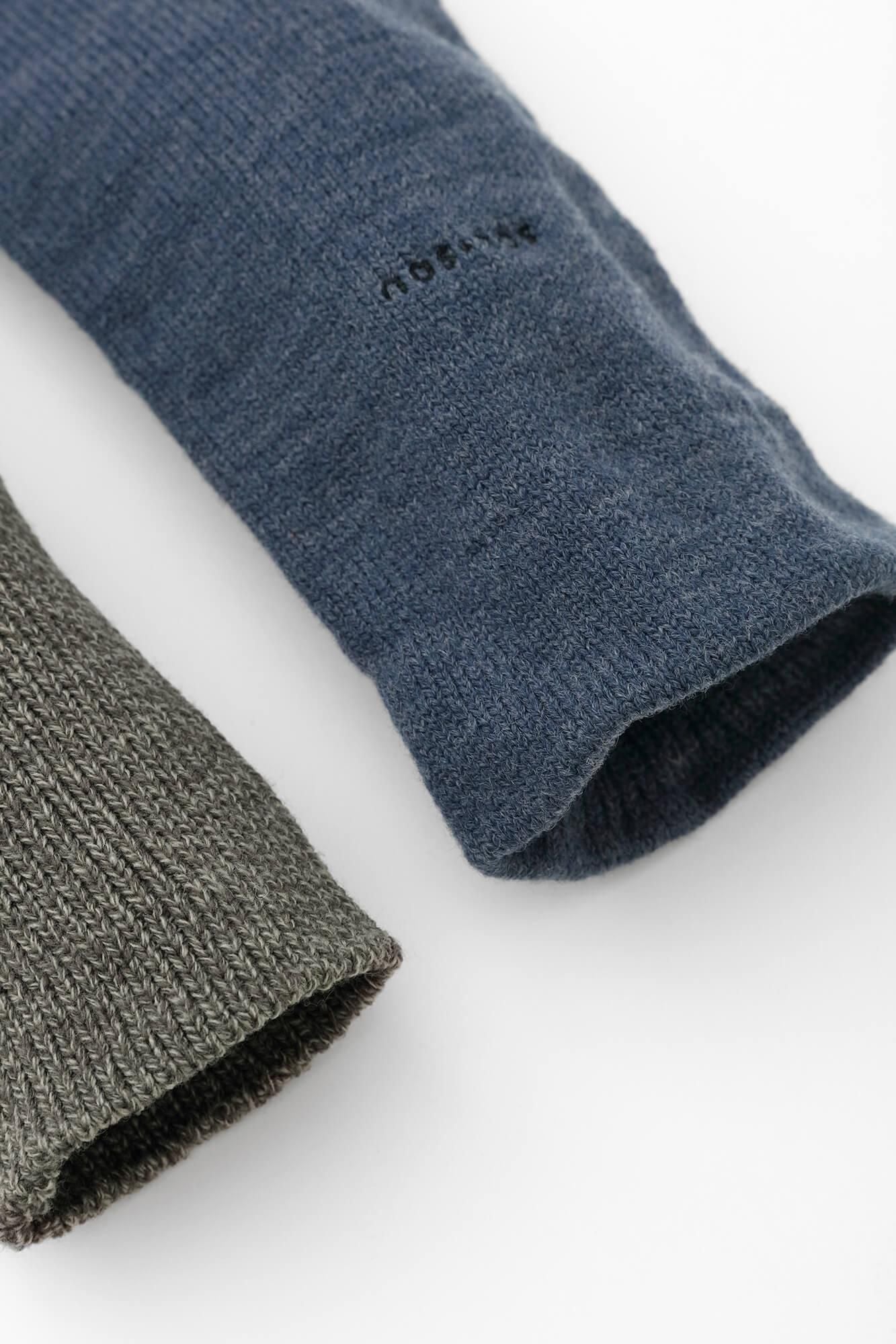 Knit Leg Warmer / Greyish Blue 2