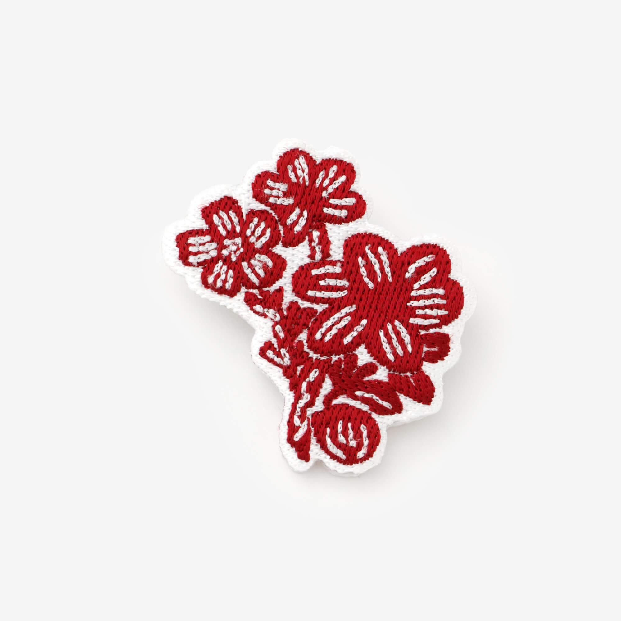 Embroidery Brooch / Woodcut