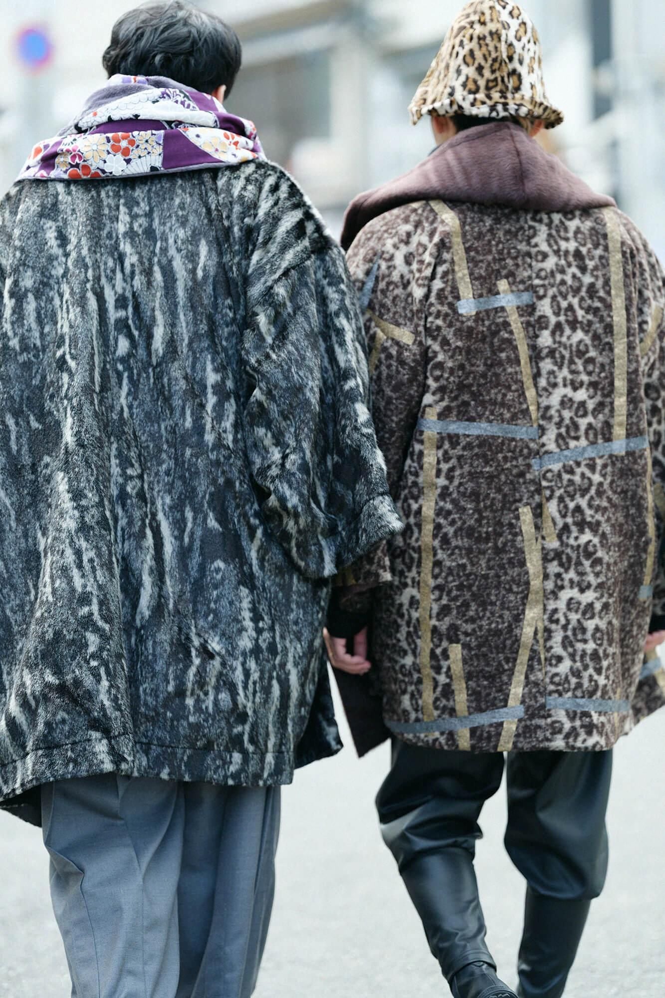 【✨新品✨】SOU・SOU◎舶来梳毛 頭巾外套 袷 大滝 ウールコート 完売品 ✨新品✨】SOU・SOU◎舶来梳毛 頭巾外套 袷 大滝 ウールコート