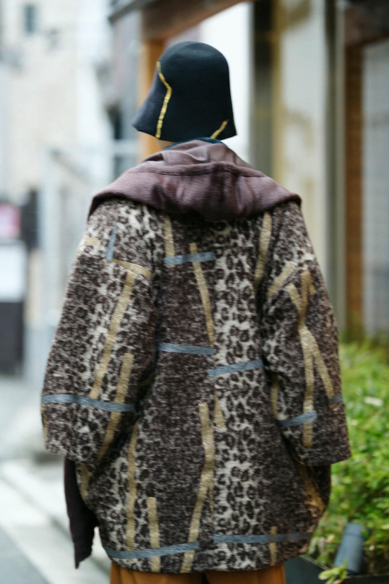 【✨新品✨】SOU・SOU◎舶来梳毛 頭巾外套 袷 大滝 ウールコート 完売品 舶来梳毛（はくらいそもう） 阿弥（あみ） 頭巾外套（ずきんが