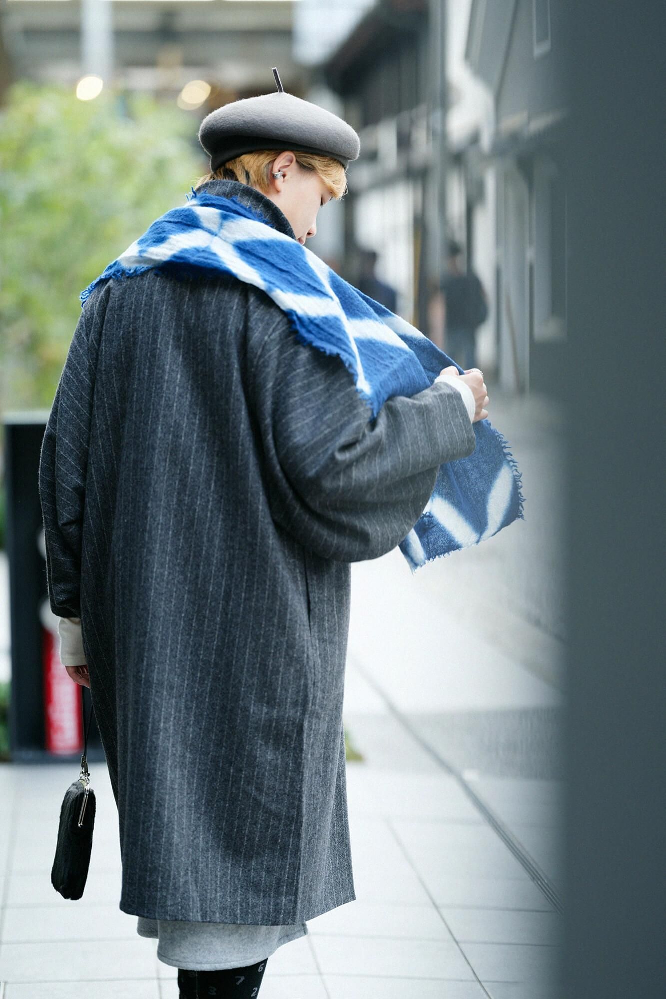 SOU・SOU / 襟つきウールコート薙刀被風袷(なぎなたひふあわせ) SOU・SOU / 襟つきウールコート薙刀被風袷(なぎなたひふあわせ