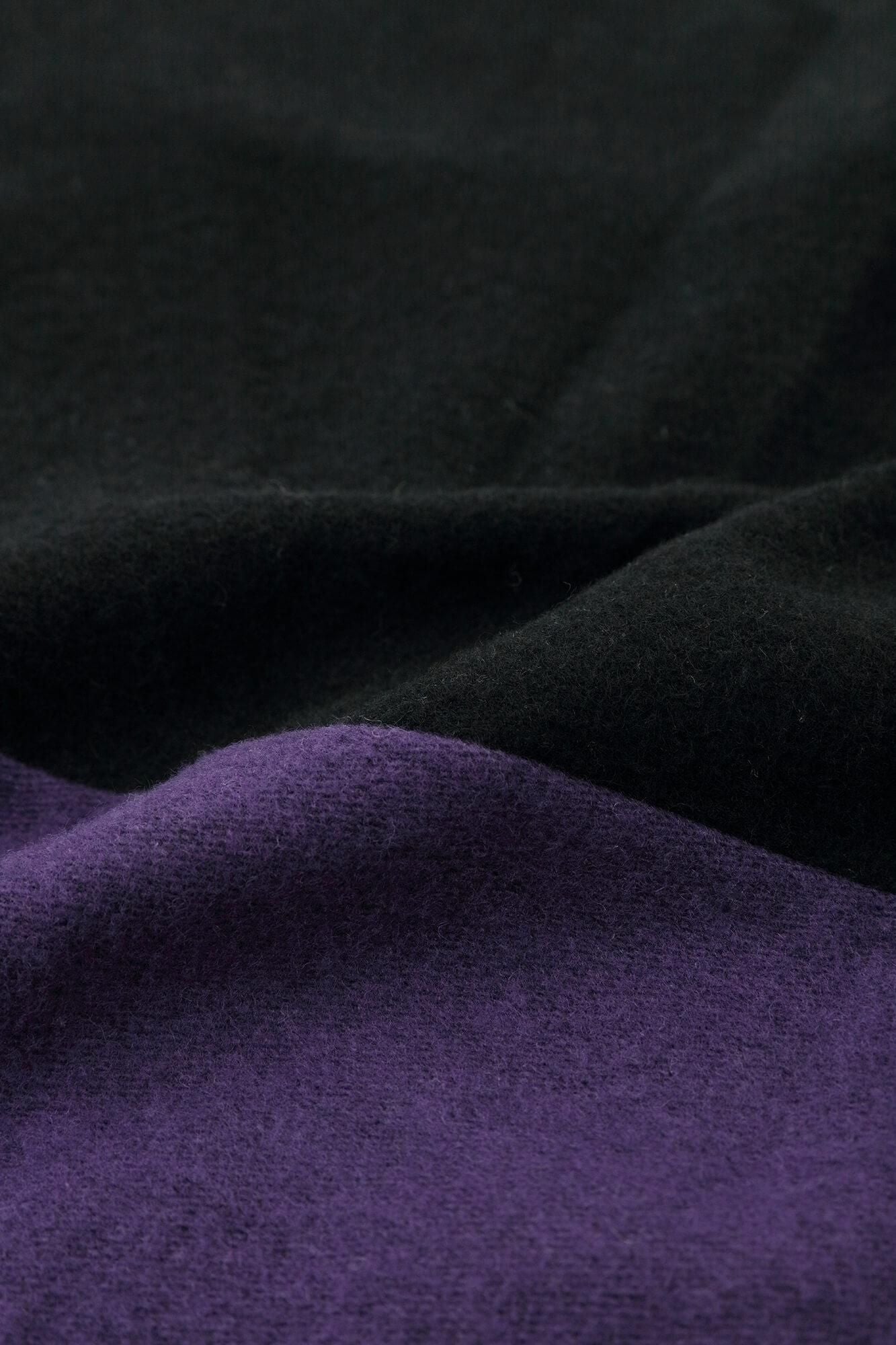 Raxa Square Top Bi-color / Black × Violet