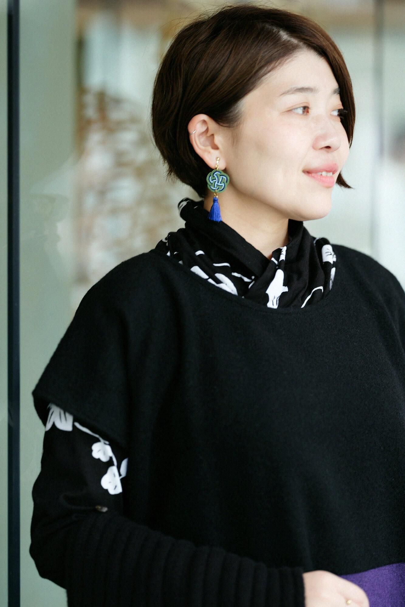 Raxa Square Top Bi-color / Black × Violet