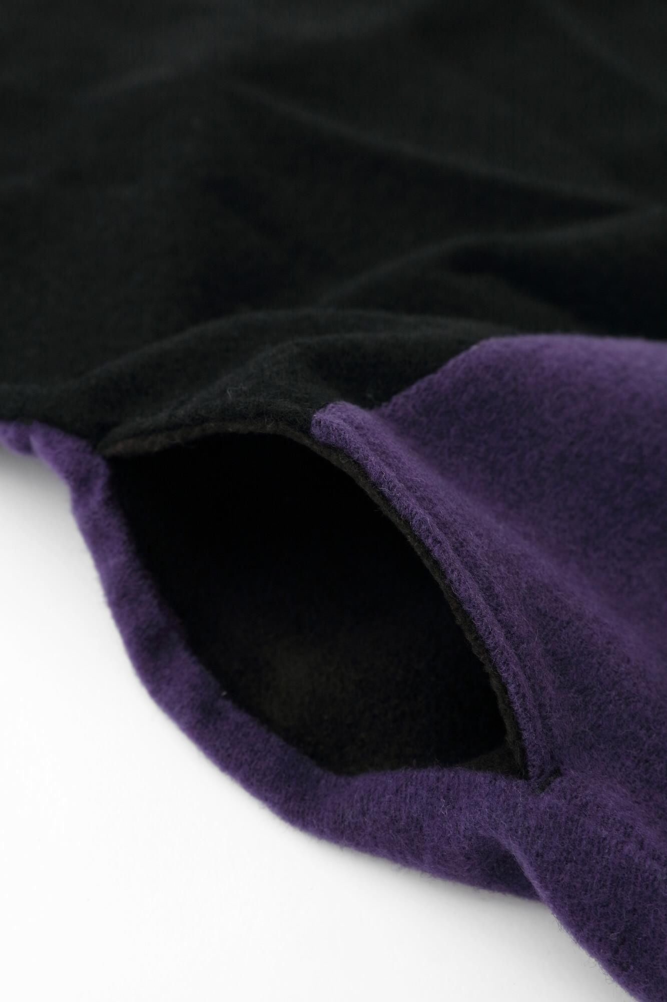Raxa Square Top Bi-color / Black × Violet