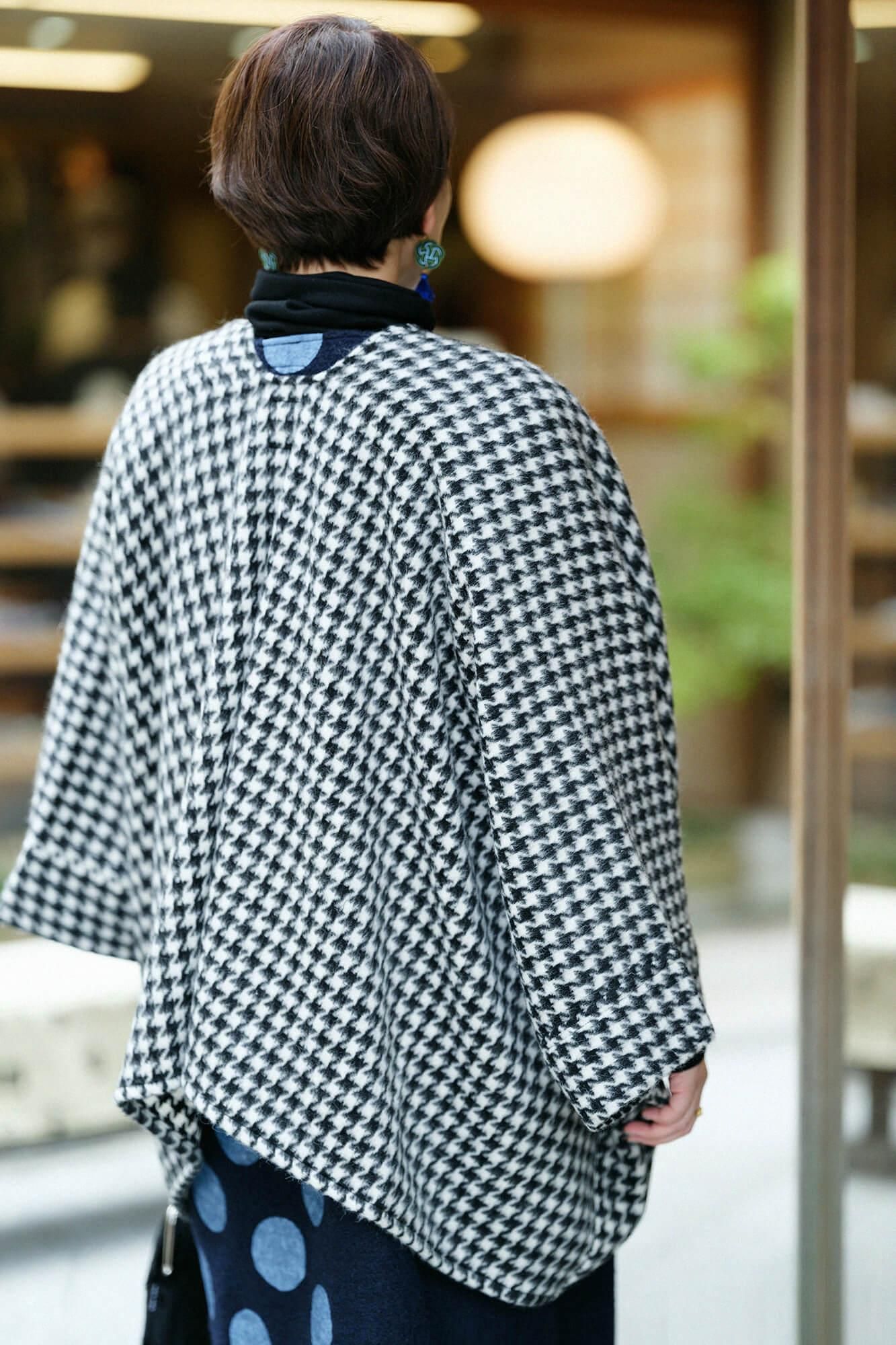 SOU・SOU ソウソウ　深喜 カシミヤ混 きさらぎ 短丈／濡羽色 SOU•SOU ソウソウ 深喜 カシミヤ混 きさらぎ 短丈／濡羽色 SOU