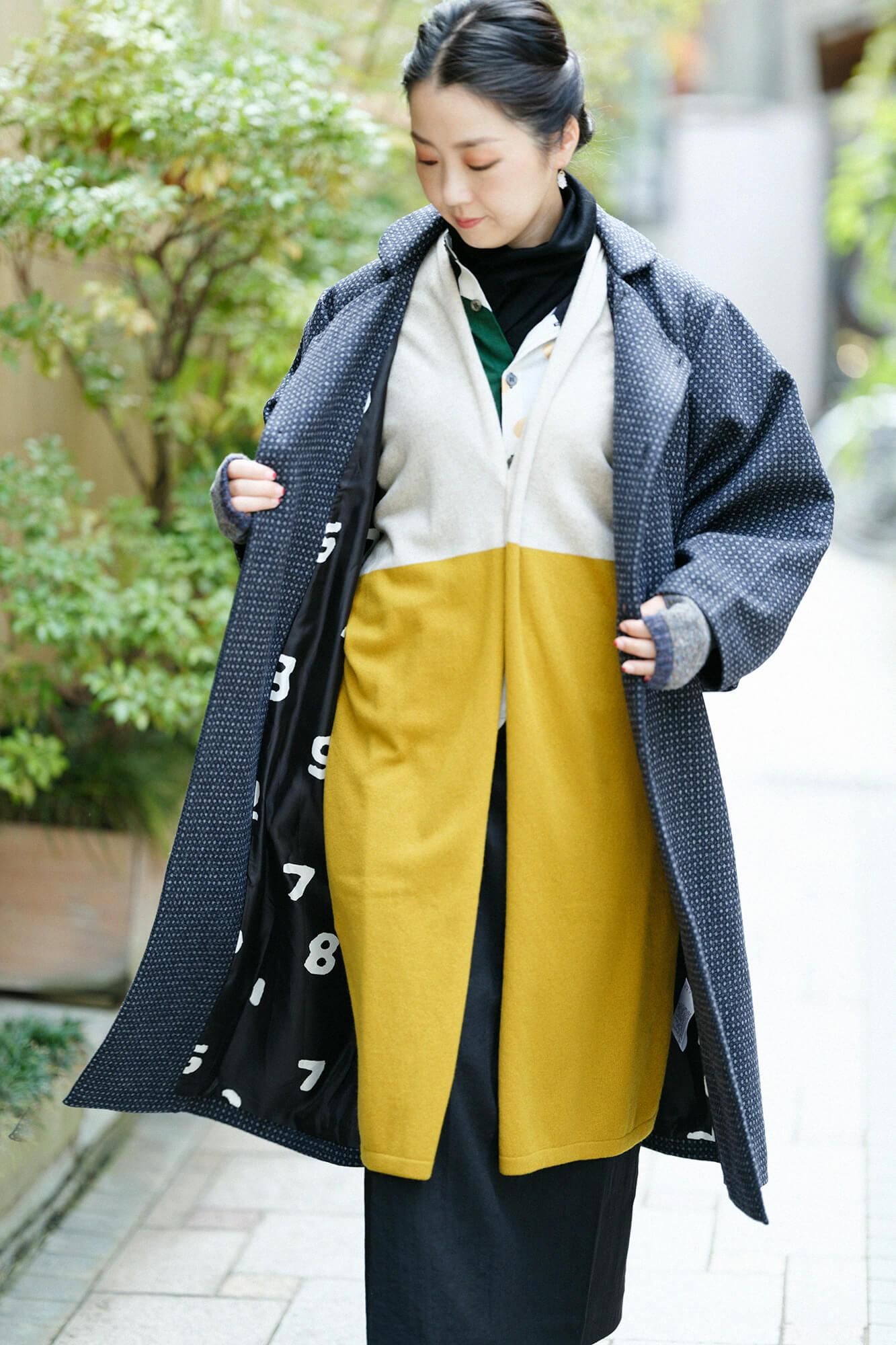 [仅在线]梳子羊毛（SOMO）MAMEGO SHIORI（MAMEGO SHIORI）NAGINATA WIND长长（Nagatake） / Sand-Ink Color（Sunasumiiro）X SO-SU-U