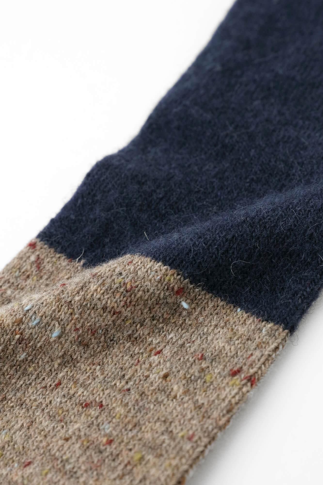 兔毛混紡 袖套／小豆茶色