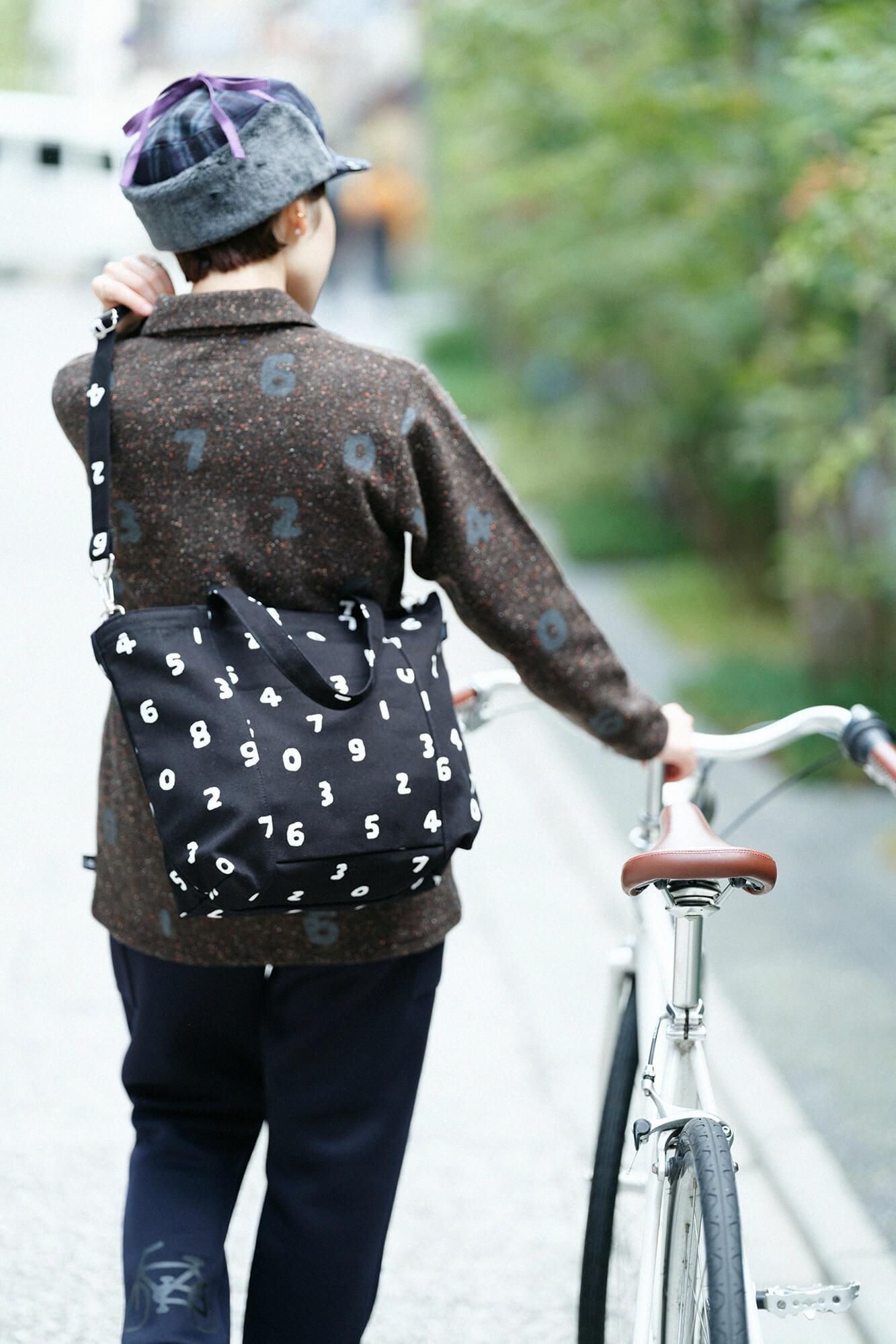 2WAY BIKE 托特包／SO-SU-U十數 黑色