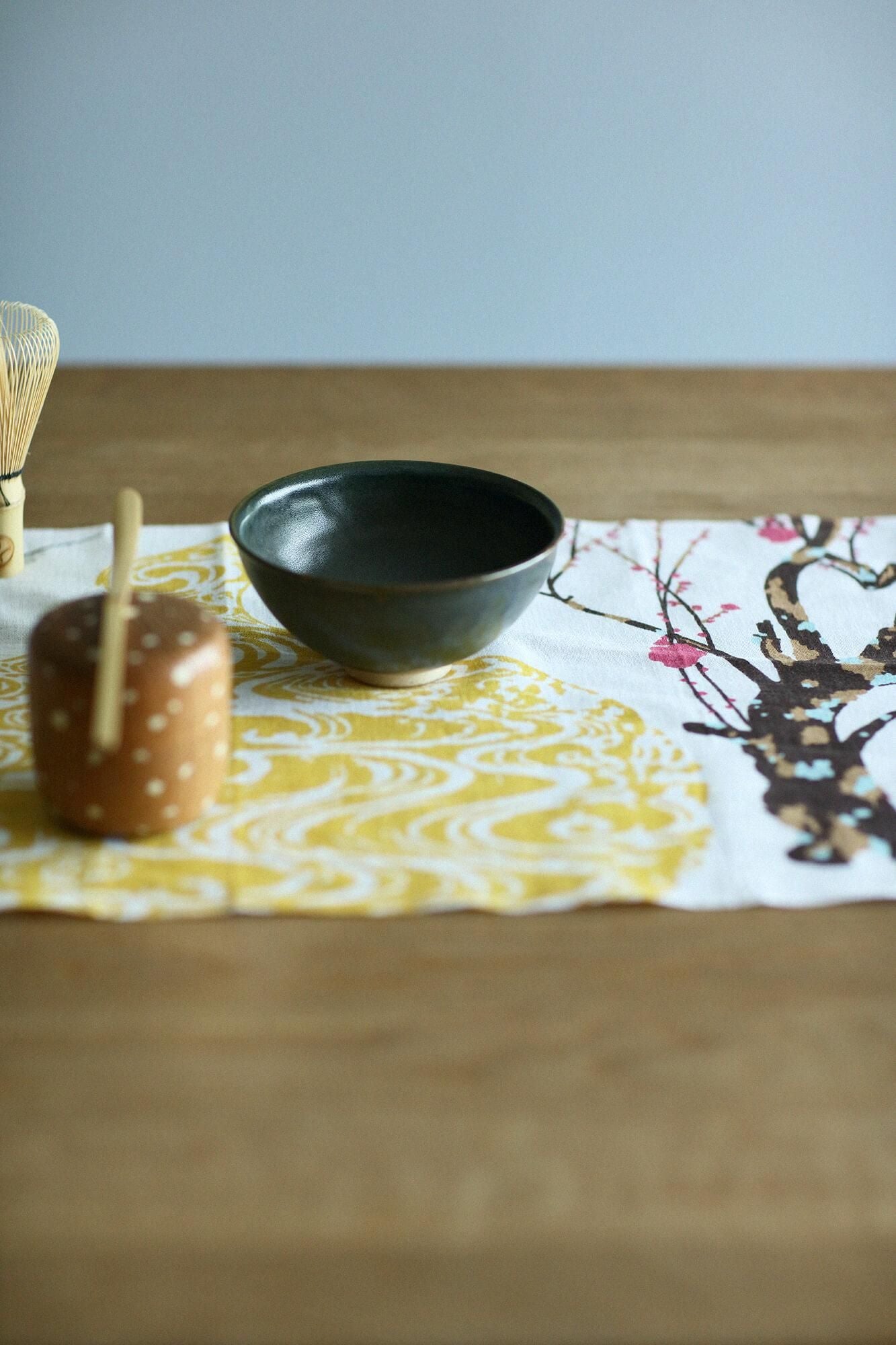 伊勢木棉圖案紋樣手巾/尾形光琳 紅白梅圖屏風 再現