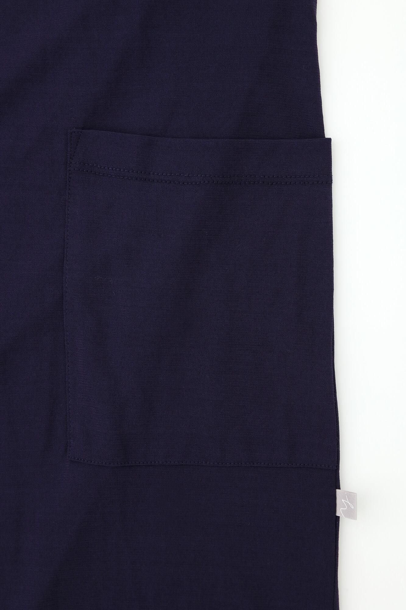 CSS棉 長外套／紫藍色