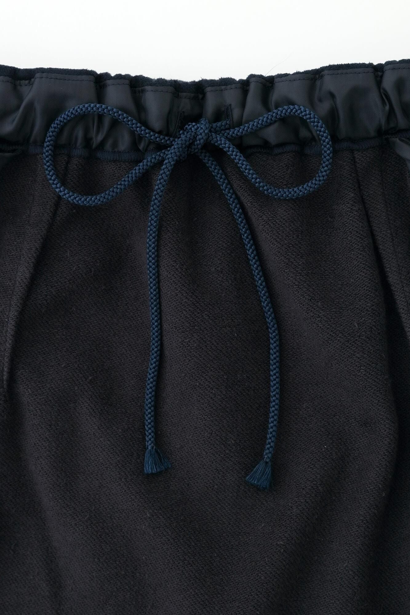 內抓毛仿麂皮 長裙／暗藍色