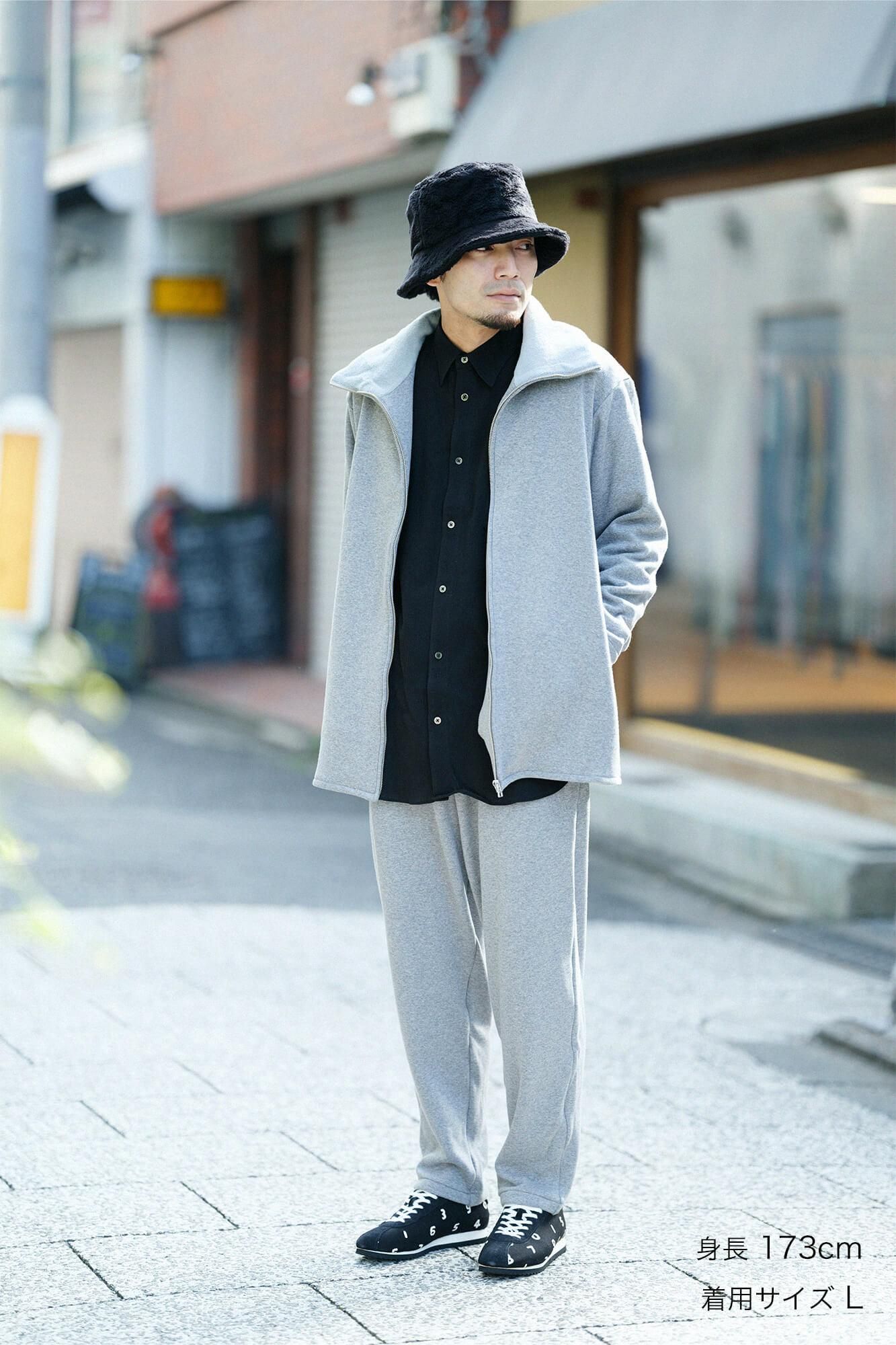 [仅在线] BOA编织衬里高脖子Blouson/灰色X SO-SU-U