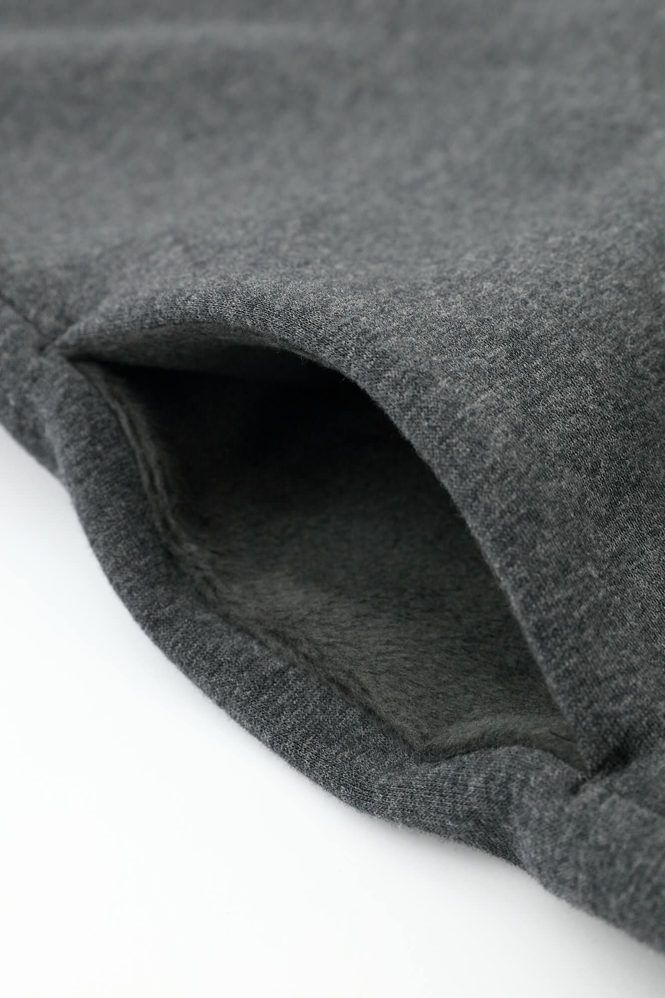 【官網限定】內仿毛針織立領外套/深灰× SO-SU-U十數