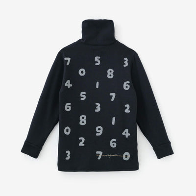 【官網限定】內仿毛針織立領外套/深藍x SO-SU-U十數