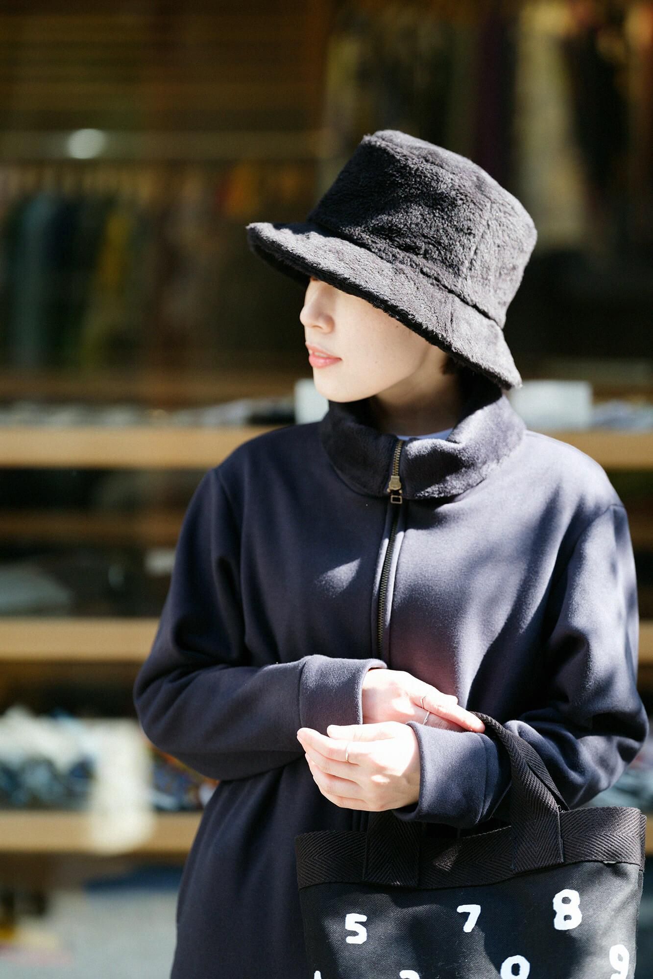 [仅在线] BOA编织衬里高脖子Blouson/Dark Navy X So-Su-U