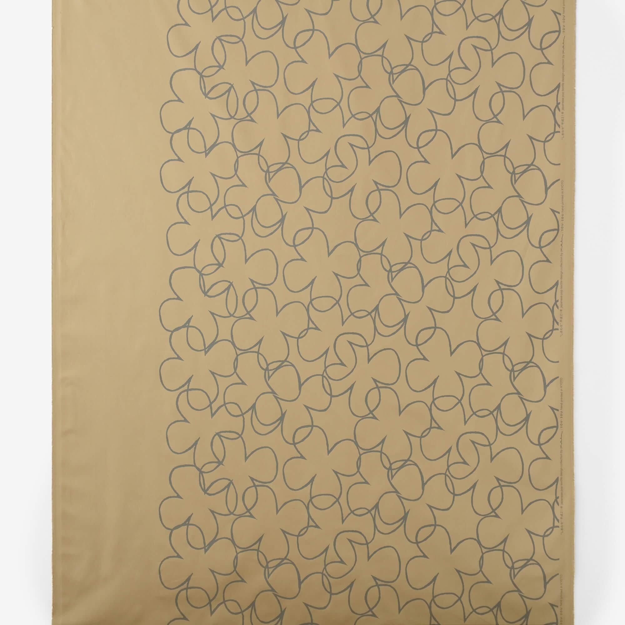 按重量出售的纺织品（SOU・SOU 弹力缎）/幸福缘<50cm>