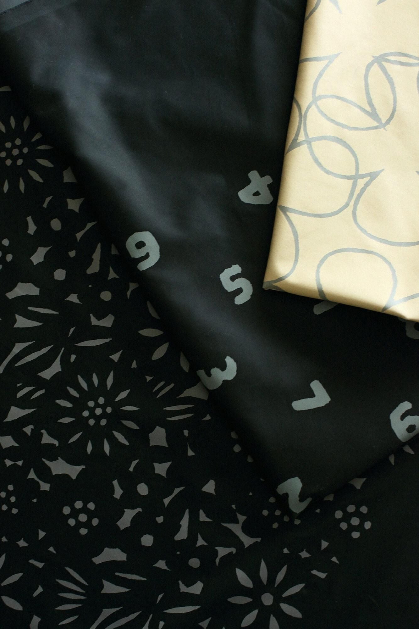 テキスタイル計り売り （SOU・SOU ストレッチサテン）／SO-SU-U あっちこっちと余白＜50cm＞