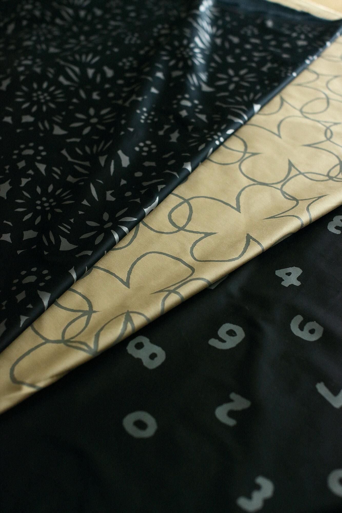 纺织品测量（SOU・SOU 拉伸缎面）/切割和边缘<50cm>