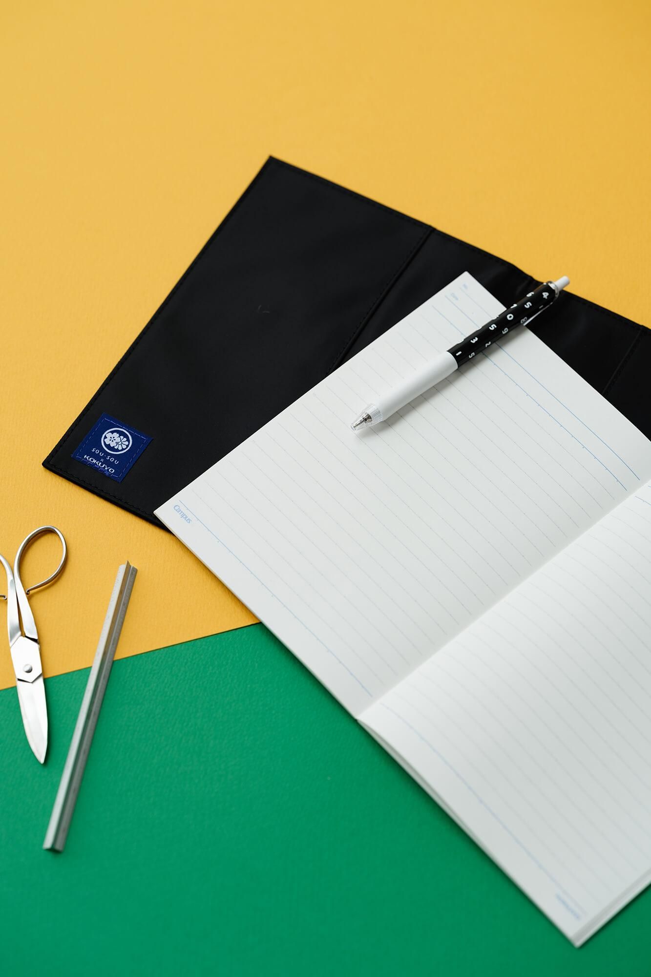 SOU・SOU× KOKUYO Notizbuchhülle im A5-Format/SO-SU-U Nurebairo (Nurebairo)