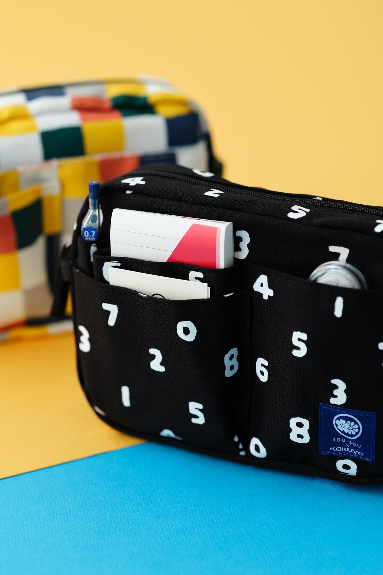 Souページ SOU・SOU×コクヨ バッグインバッグ／SO-SU-U 濡羽色（ぬればいろ）