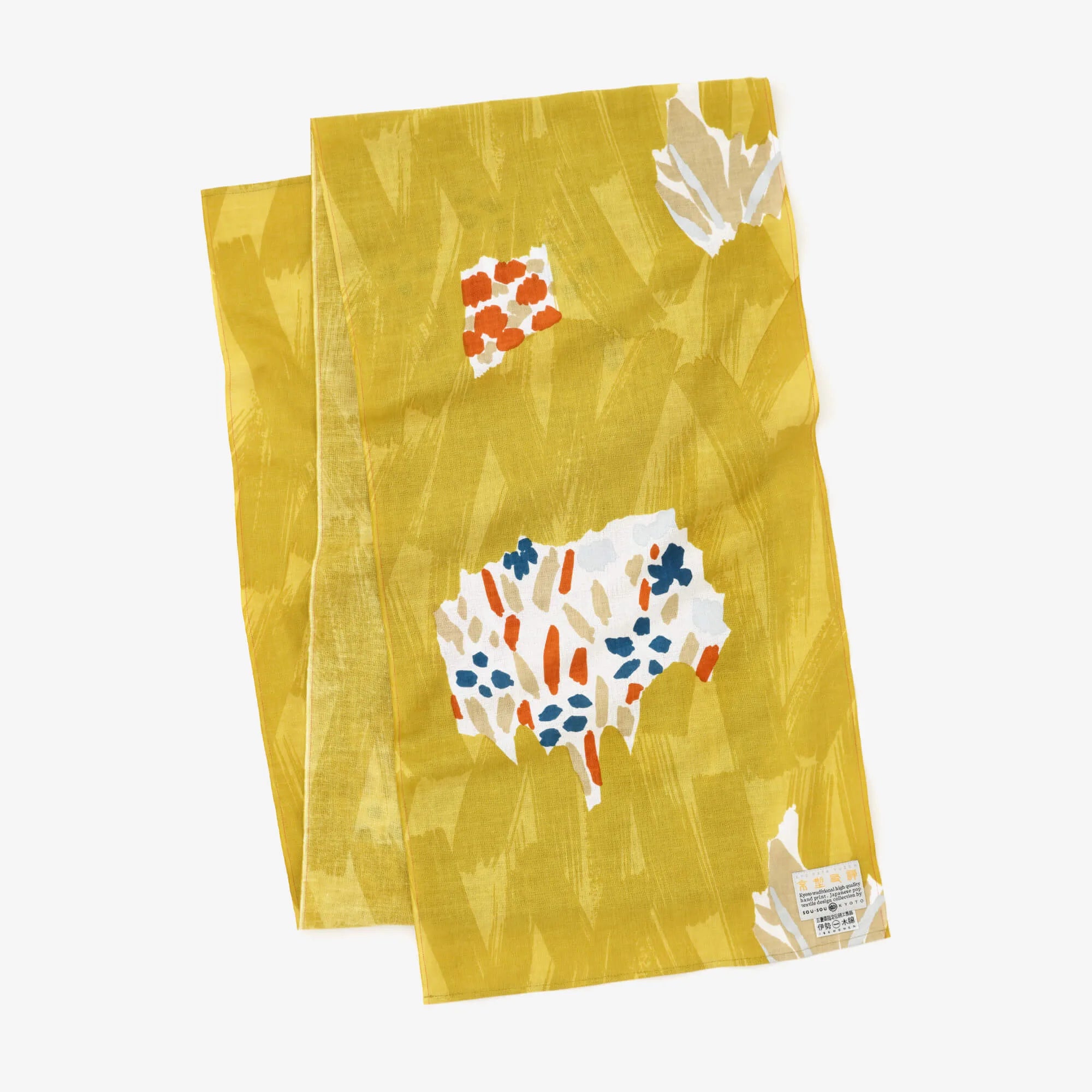 Isemomen Cotton Scarf / Flowers in Water Dawn 2 
