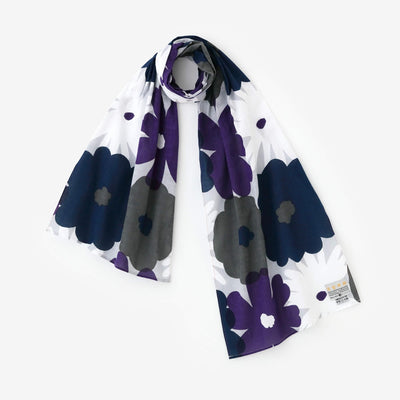 伊勢木棉 圍巾／落落大方 繽紛 中 小夜風2