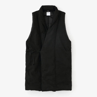 【net限定】フェイクヌバック 長陣羽織（ながしんばおり） 中綿袷（なかわたあわせ）／濡羽色（ぬればいろ）