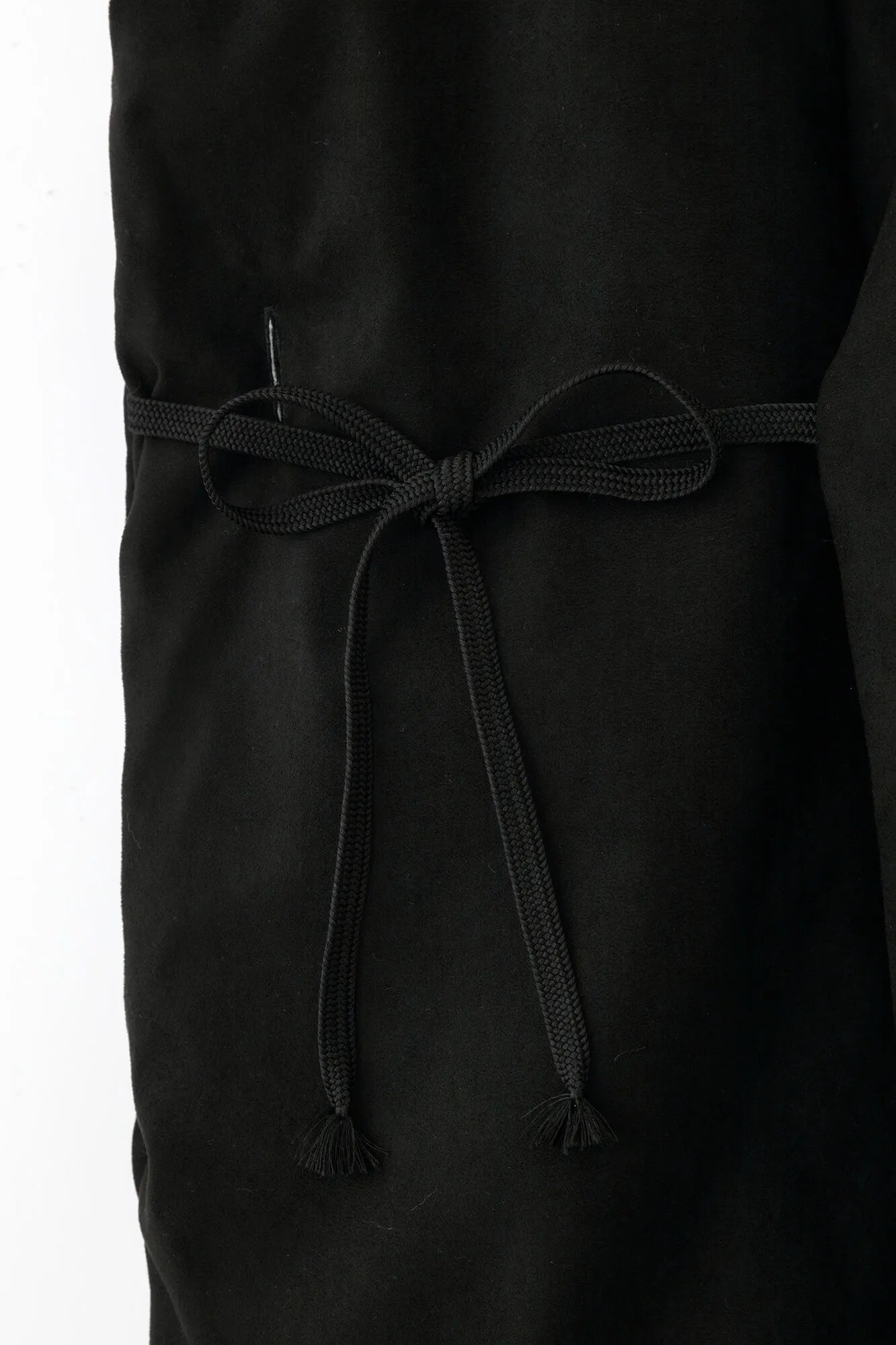 【net限定】フェイクヌバック 長陣羽織（ながしんばおり） 中綿袷（なかわたあわせ）／濡羽色（ぬればいろ）