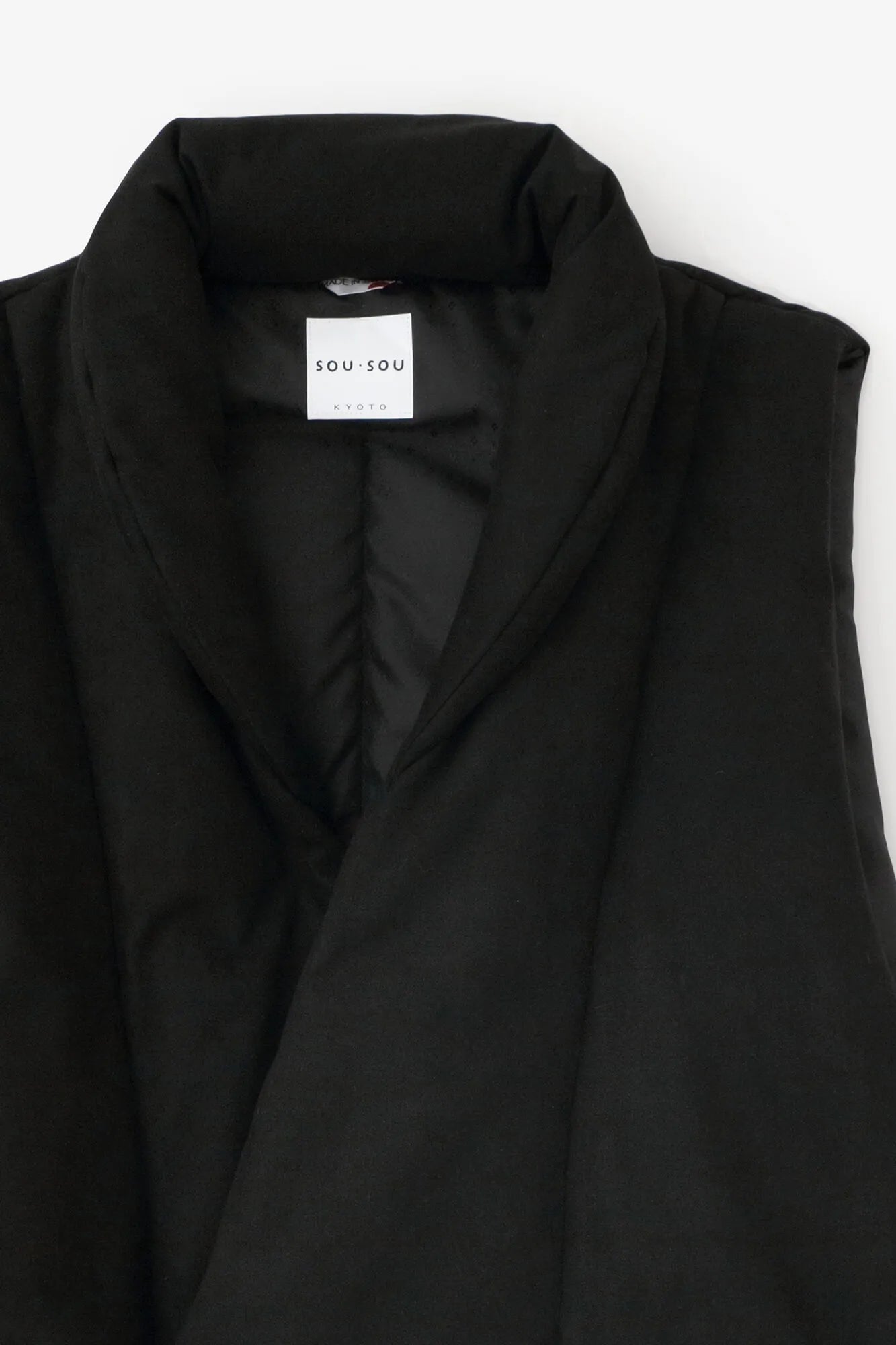 【net限定】フェイクヌバック 長陣羽織（ながしんばおり） 中綿袷（なかわたあわせ）／濡羽色（ぬればいろ）