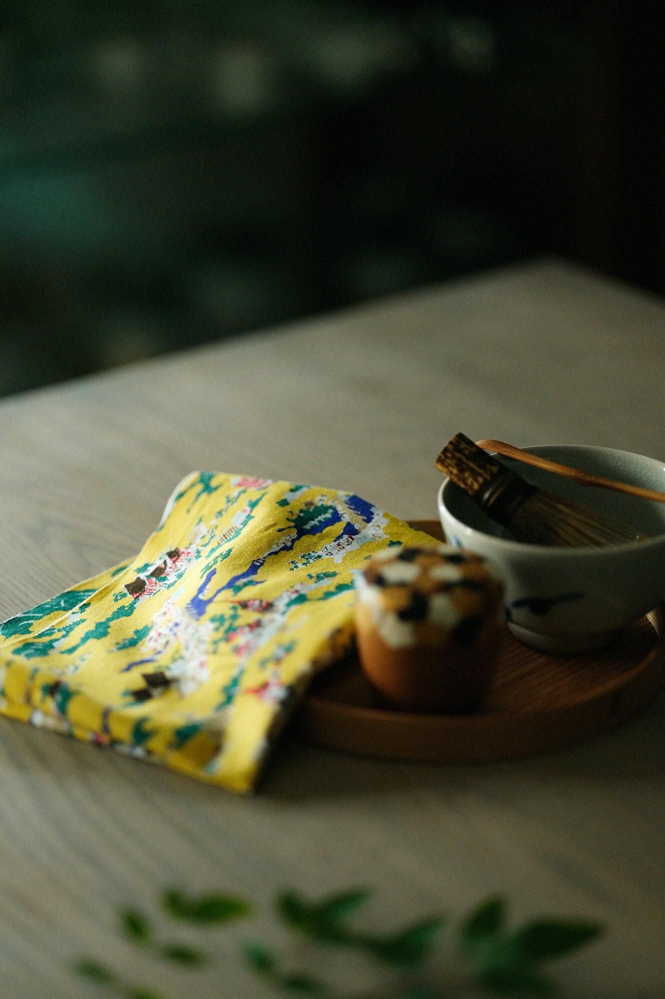 Isemomen Cotton Textile Handkerchief / Eitoku Kano - In and Around the City of Kyoto - Recreation