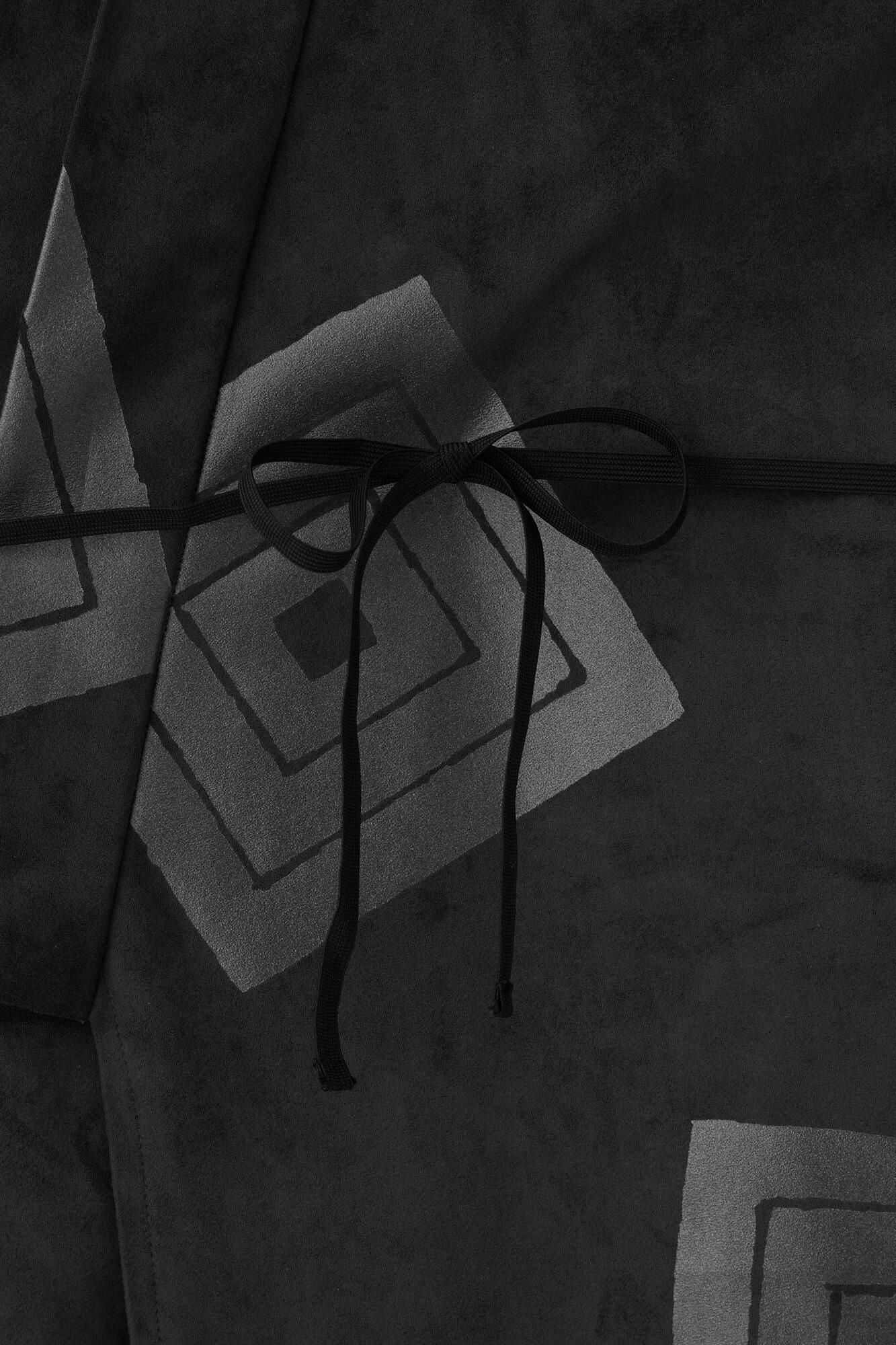 【net limited】Faux Nubuck×Gobelin Roll-up Hem Simple Kimono with Lining / One's specialty