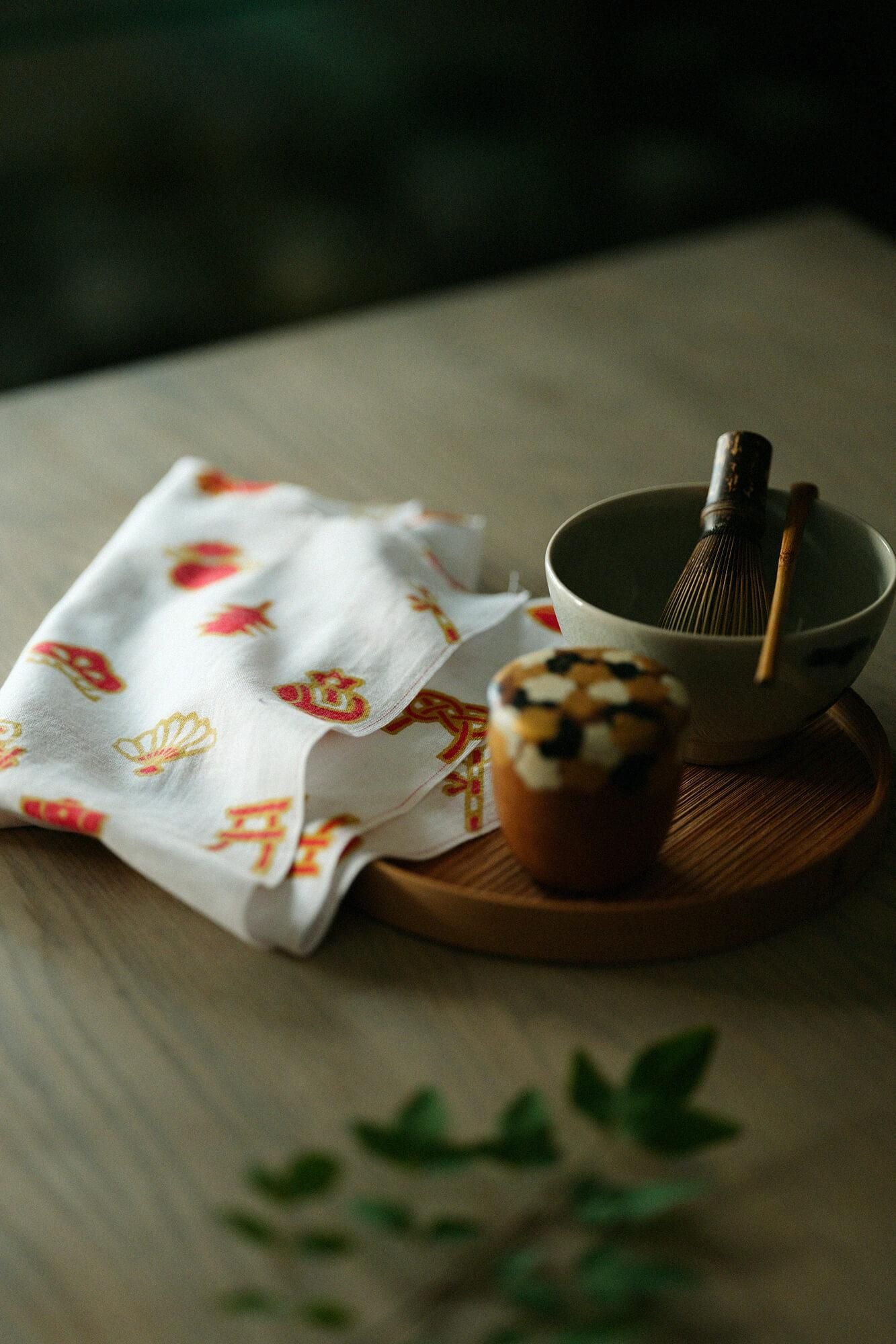 Ise Momen textiles Tenugui/Hyakufuku-Muster