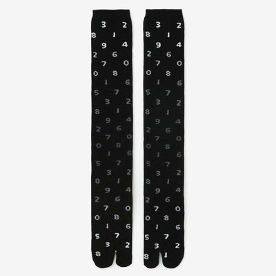 Tabi Socks（Knee High）／SO-SU-U Gradient in Black