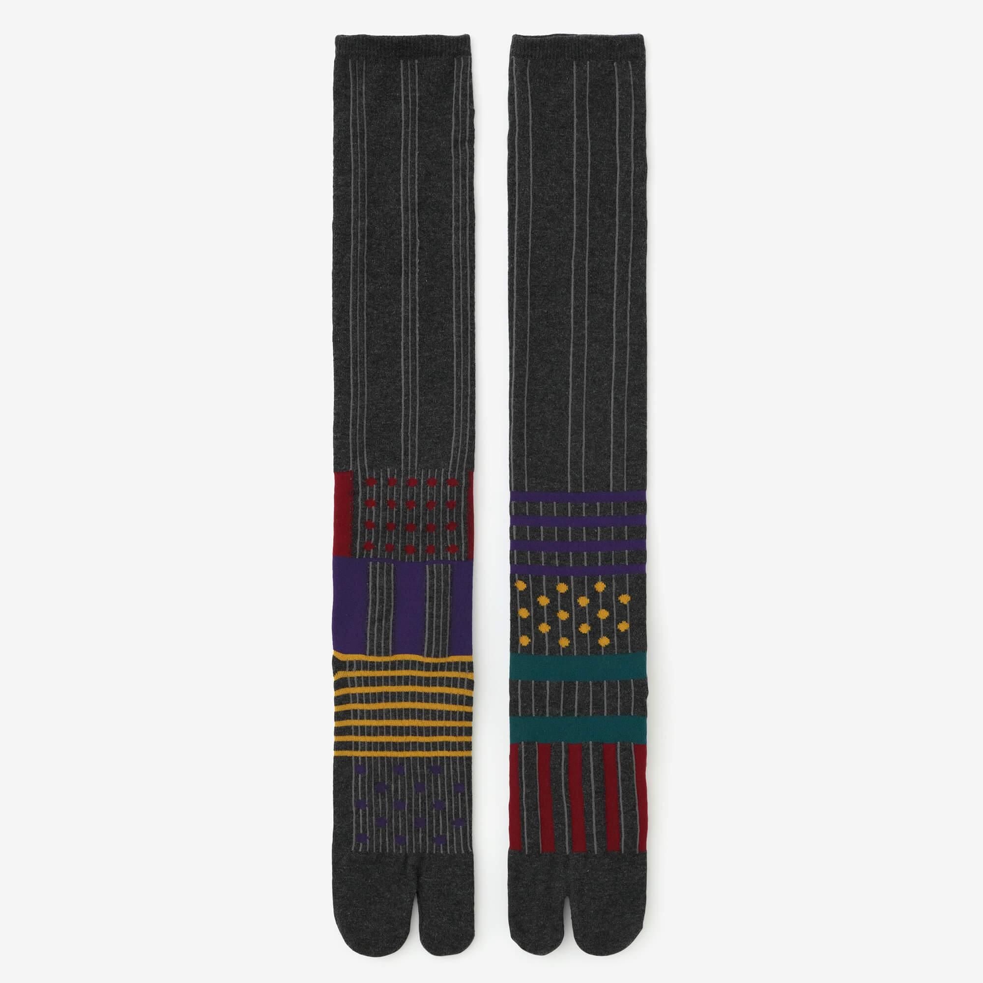 Tabi Socks（Knee High）／Layering Dark Grey