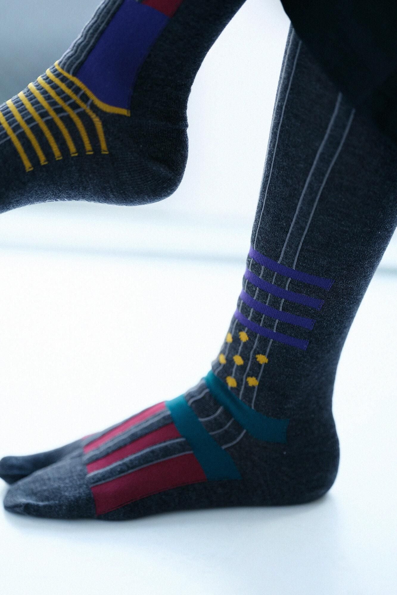 Tabi Socks（Knee High）／Layering Dark Grey