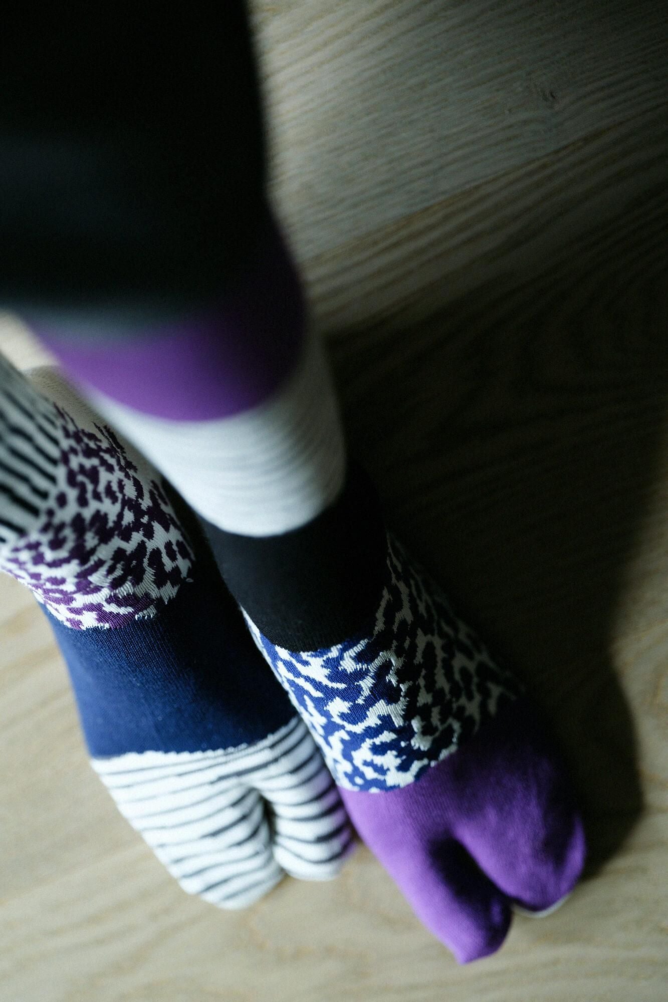 Tabi Socks（Knee High）／Higashiyama Purple
