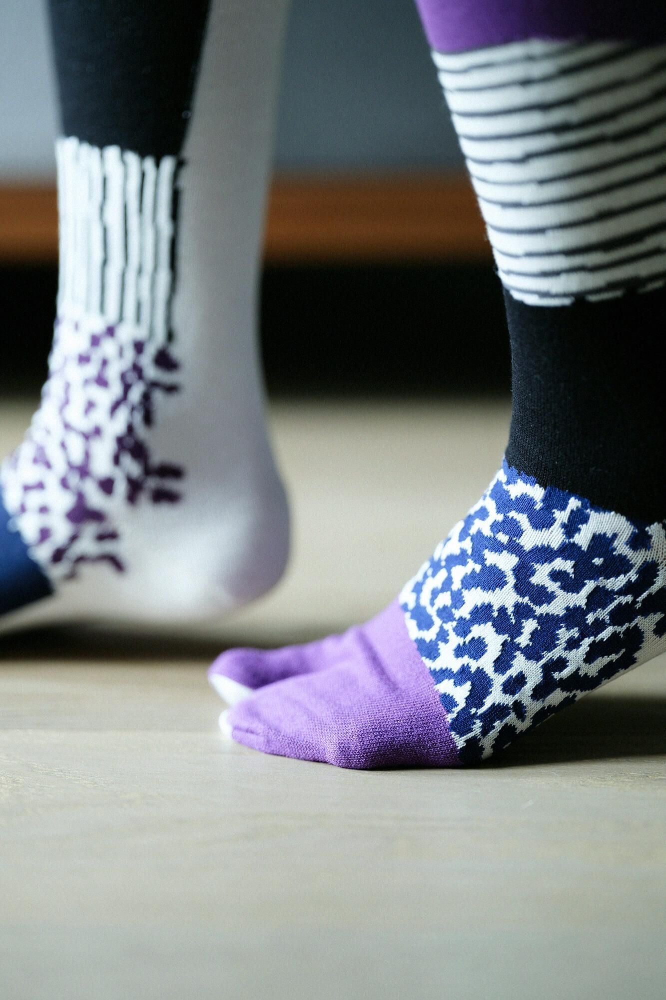 Tabi Socks（Knee High）／Higashiyama Purple