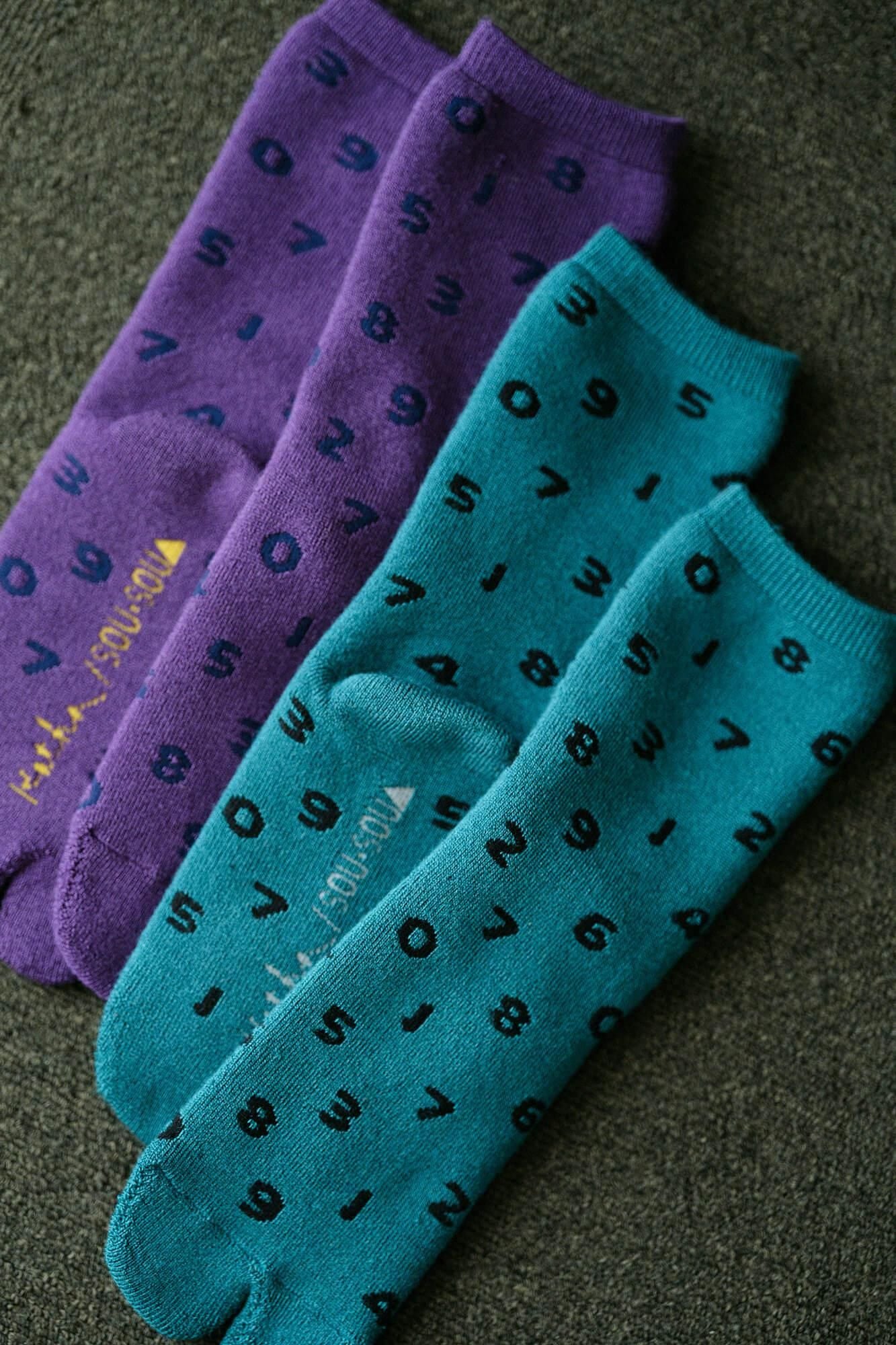 Pile Lining Tabi Socks (Mid-calf)／SO-SU-U Greyish Blue【Men・Women】