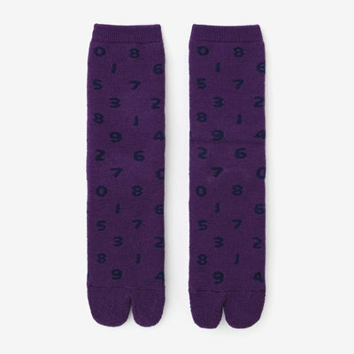 Pile Lining Tabi Socks (Mid-calf)／SO-SU-U Bluish Purple【Men・Women】