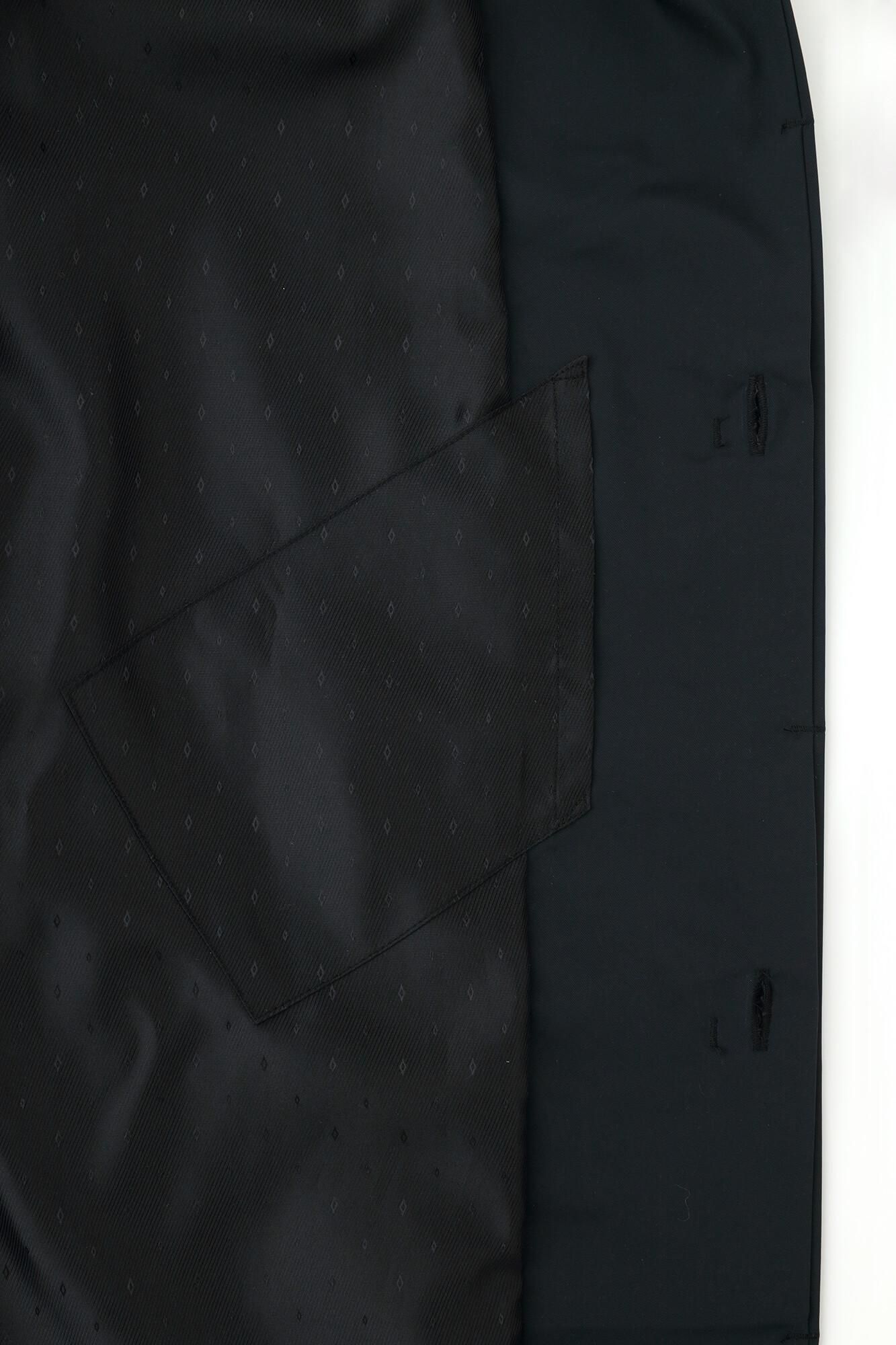 撥水織（はっすいおり） 円領外套（えんりょうがいとう）／黒紺（くろこん）